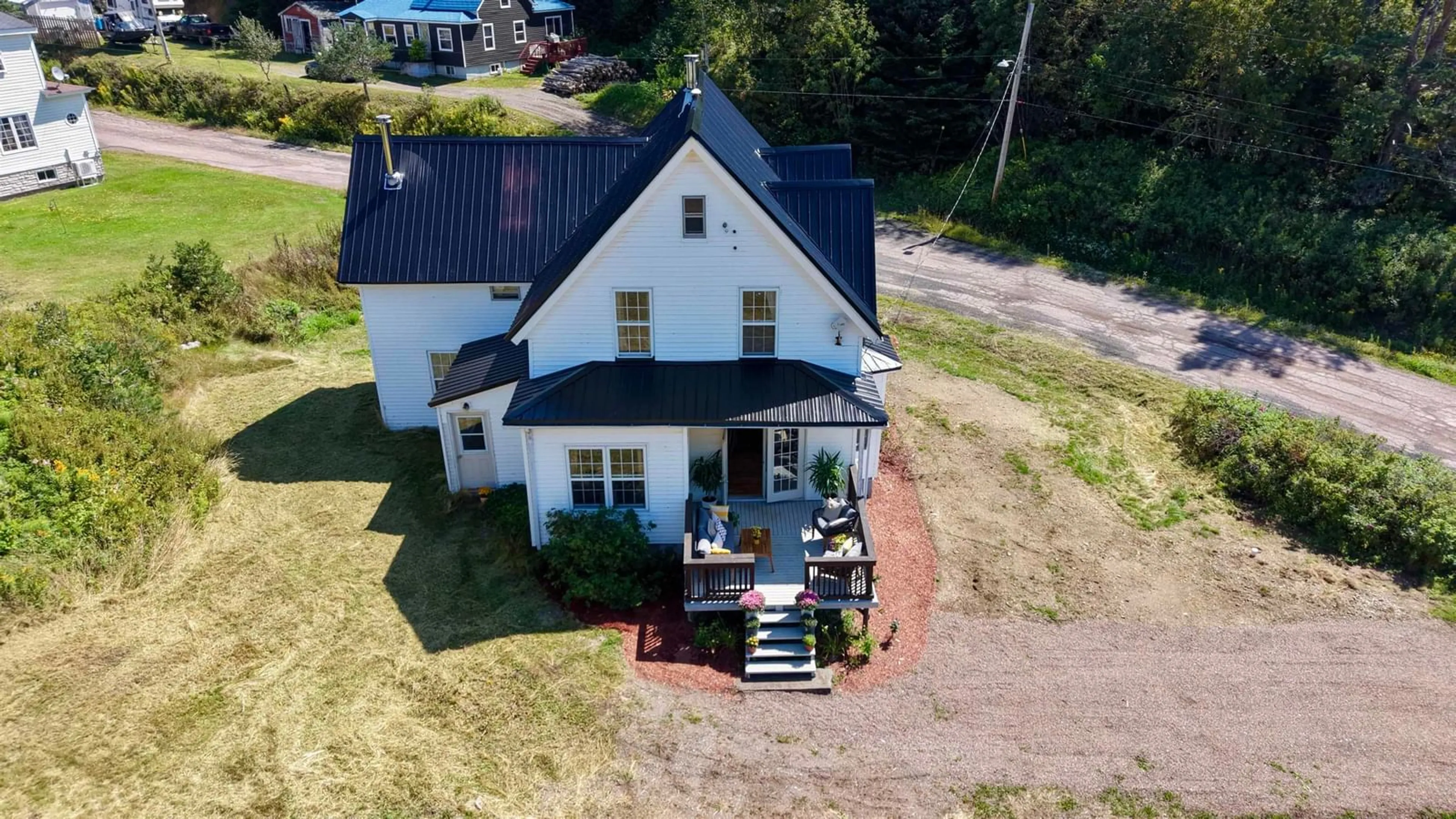 A pic from outside/outdoor area/front of a property/back of a property/a pic from drone, building for 212 Brook Rd, Port Greville Nova Scotia B0M 1T0