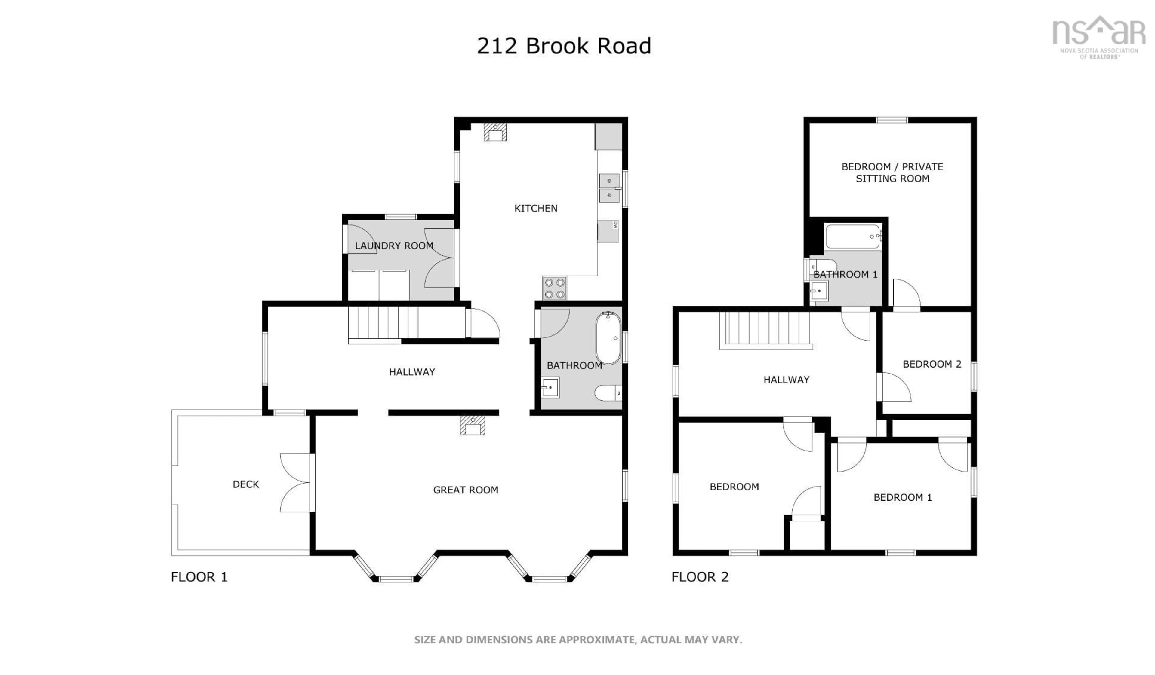 Floor plan for 212 Brook Rd, Port Greville Nova Scotia B0M 1T0