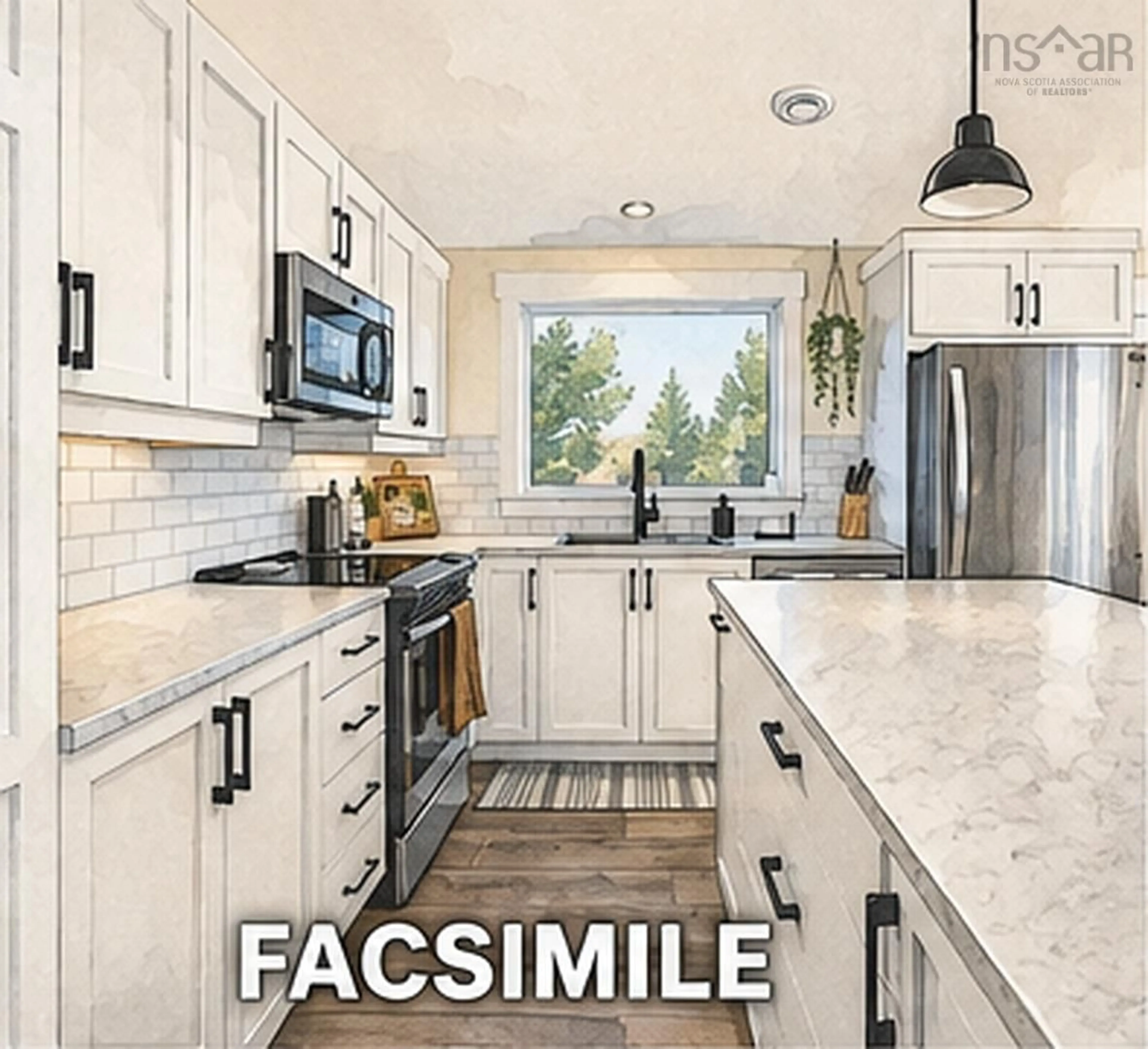 Open concept kitchen, ceramic/tile floor for Wentworth Rd #Lot 6, Wentworth Creek Nova Scotia B0N 2T0