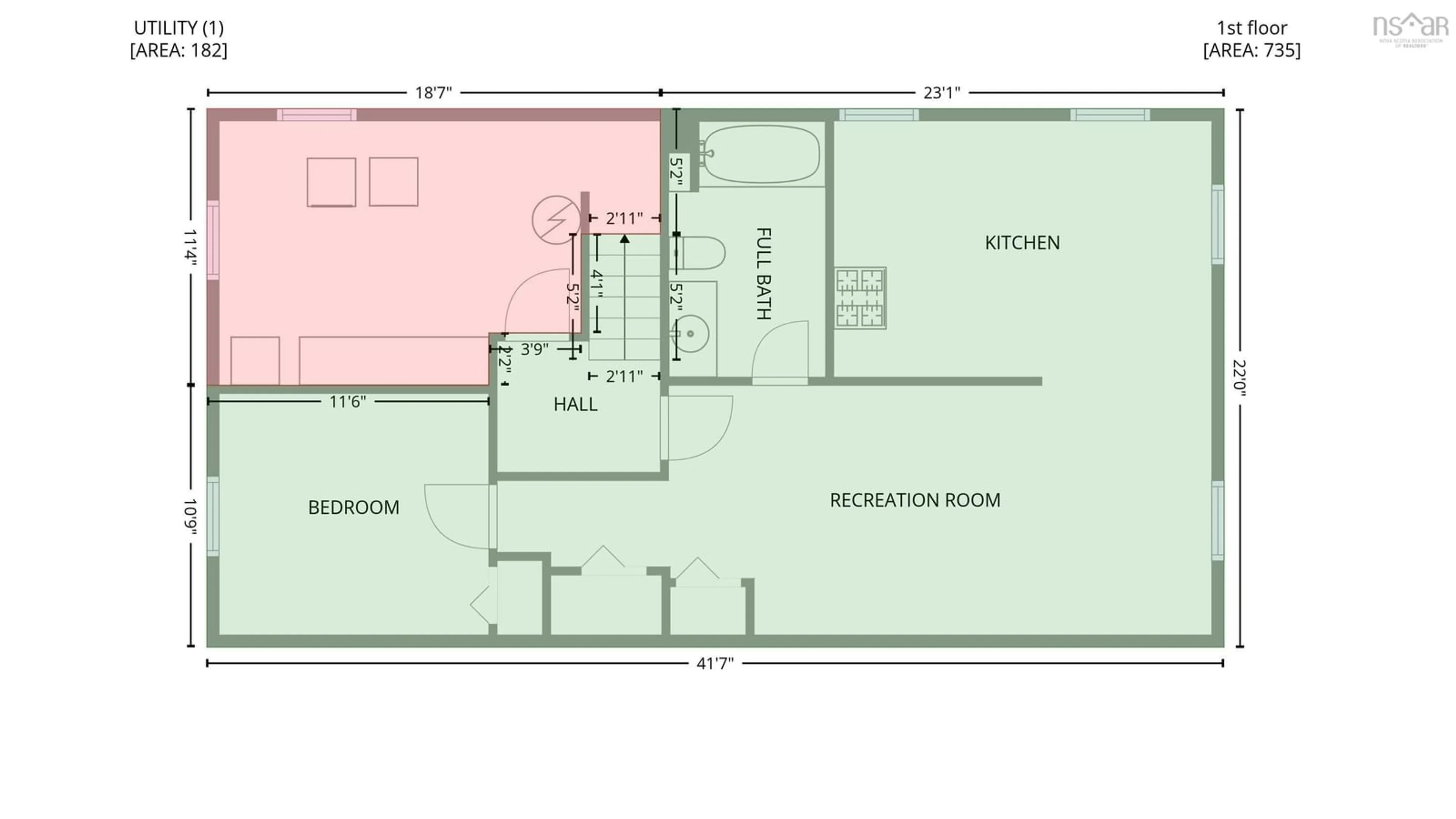 Floor plan for 344 Newlands Ave, Sydney Nova Scotia B1S 1Z4