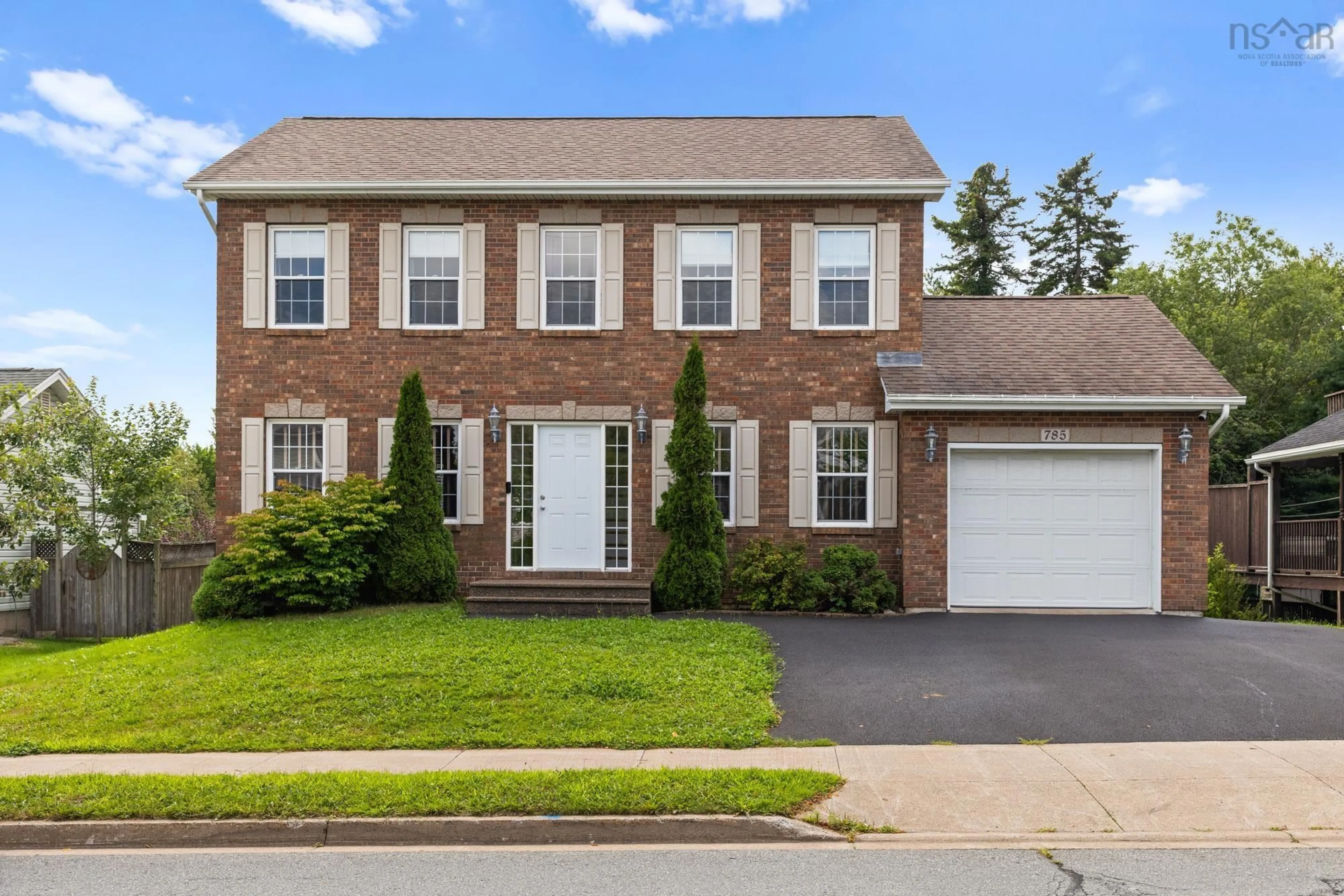 Home with brick exterior material, street for 785 Basinview Dr, Bedford Nova Scotia B4A 3N4