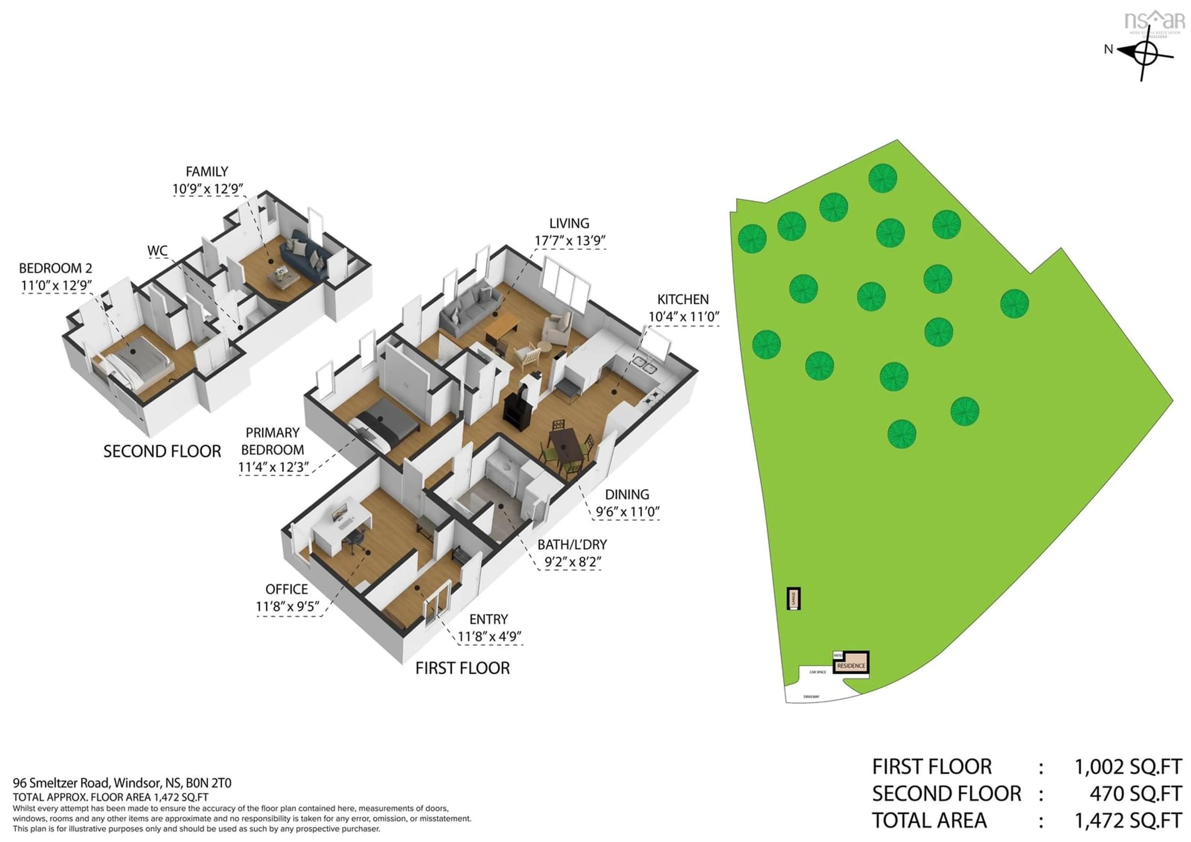 Floor plan for 96 Smeltzer Rd, Upper Vaughan Nova Scotia B0N 2T0