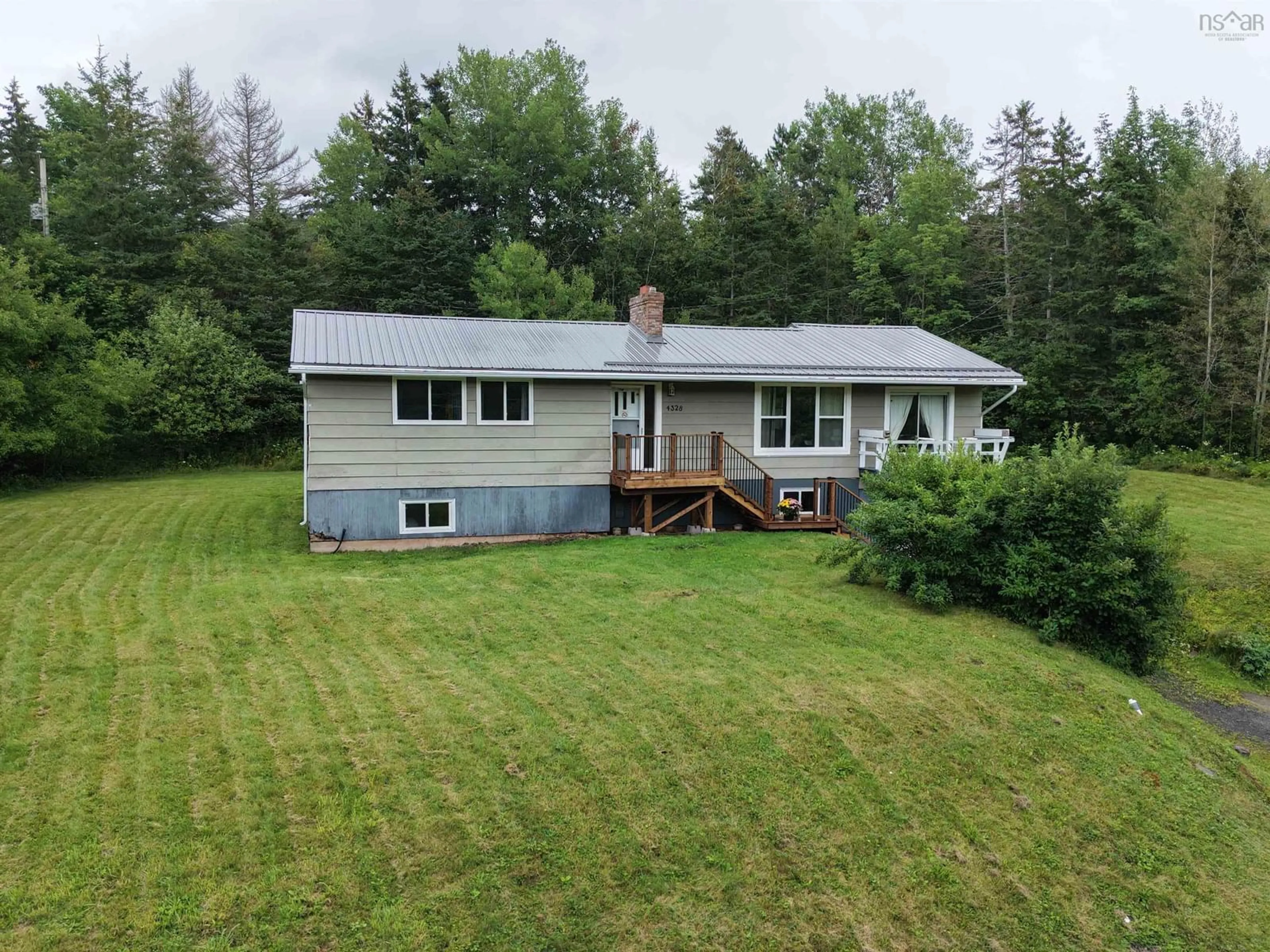 A pic from outside/outdoor area/front of a property/back of a property/a pic from drone, water/lake/river/ocean view for 4328 East River East Side Rd, Plymouth Nova Scotia B2H 5C5