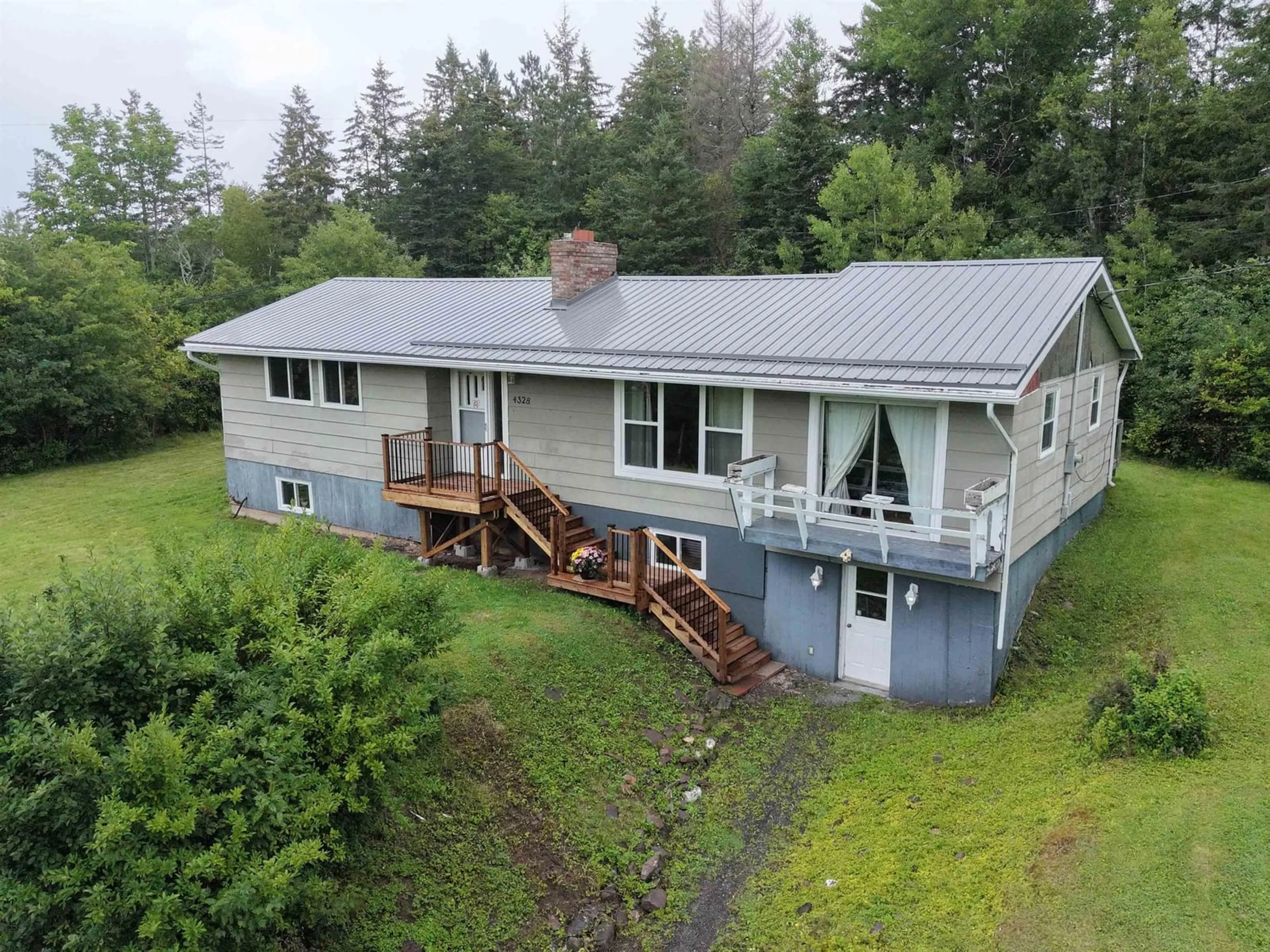 A pic from outside/outdoor area/front of a property/back of a property/a pic from drone, water/lake/river/ocean view for 4328 East River East Side Rd, Plymouth Nova Scotia B2H 5C5