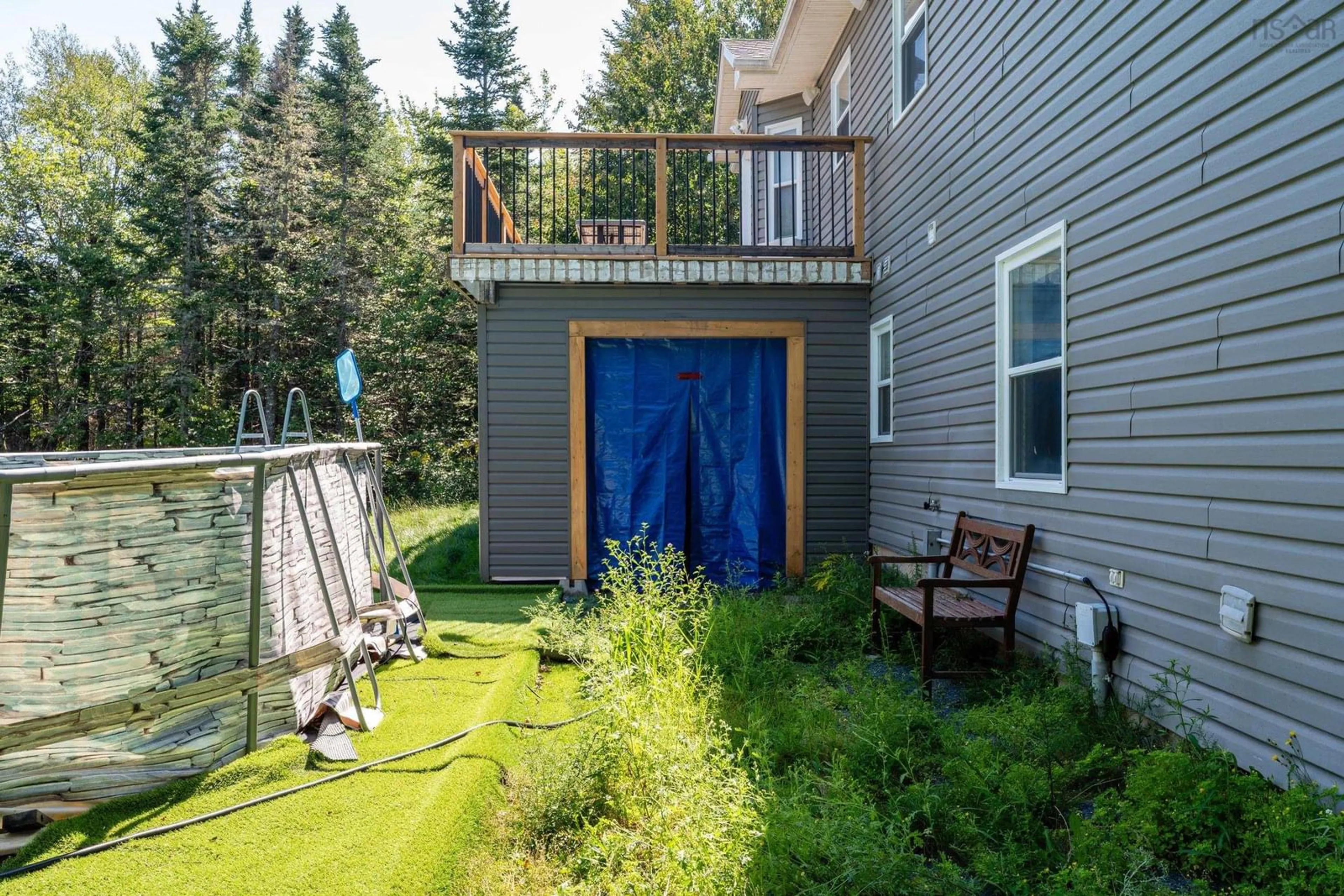 Patio, forest/trees view for 495 Gatehouse Run, Hammonds Plains Nova Scotia B4B 0A9