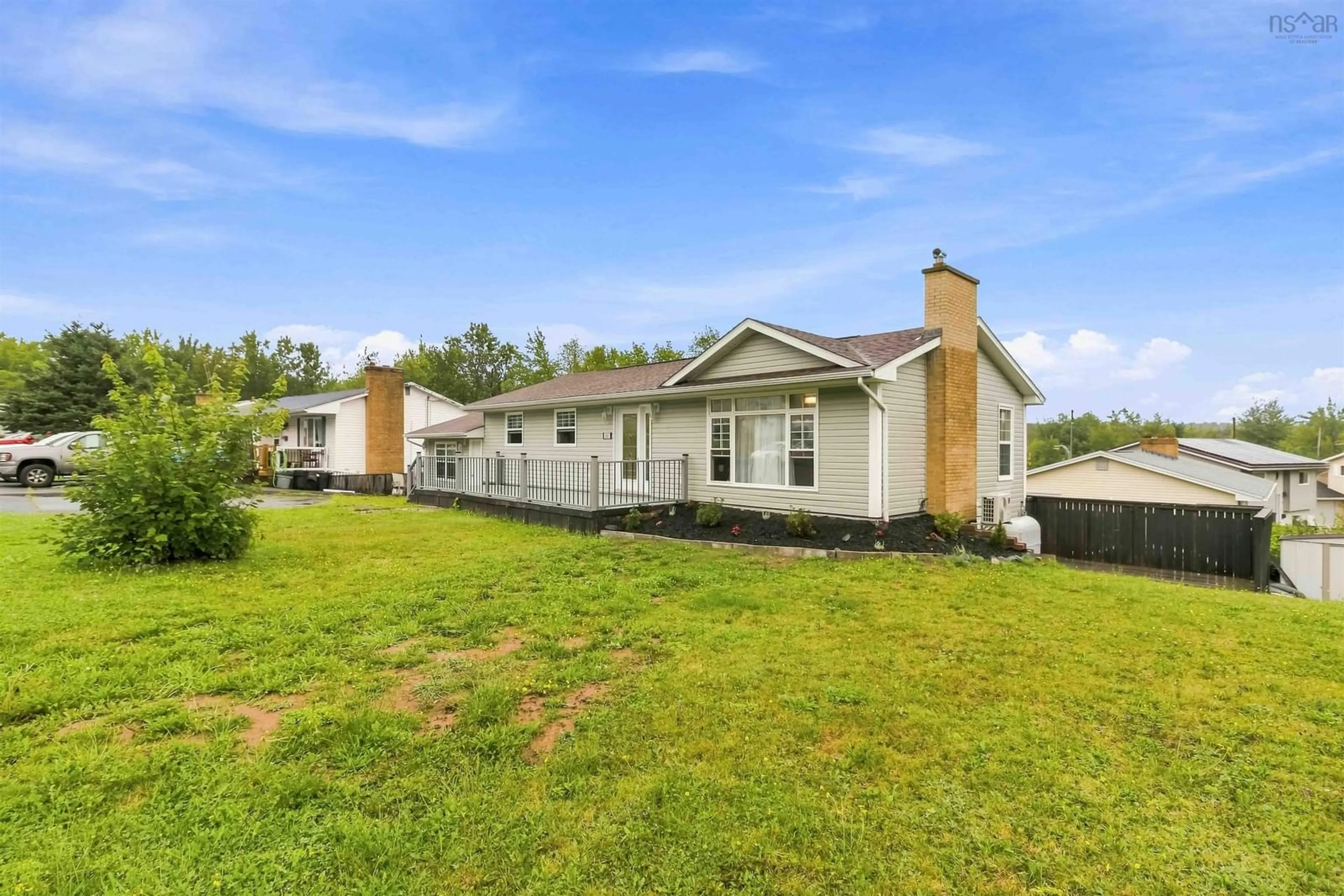 A pic from outside/outdoor area/front of a property/back of a property/a pic from drone, water/lake/river/ocean view for 32 Tamarack Cir, Lower Sackville Nova Scotia B4C 1E3
