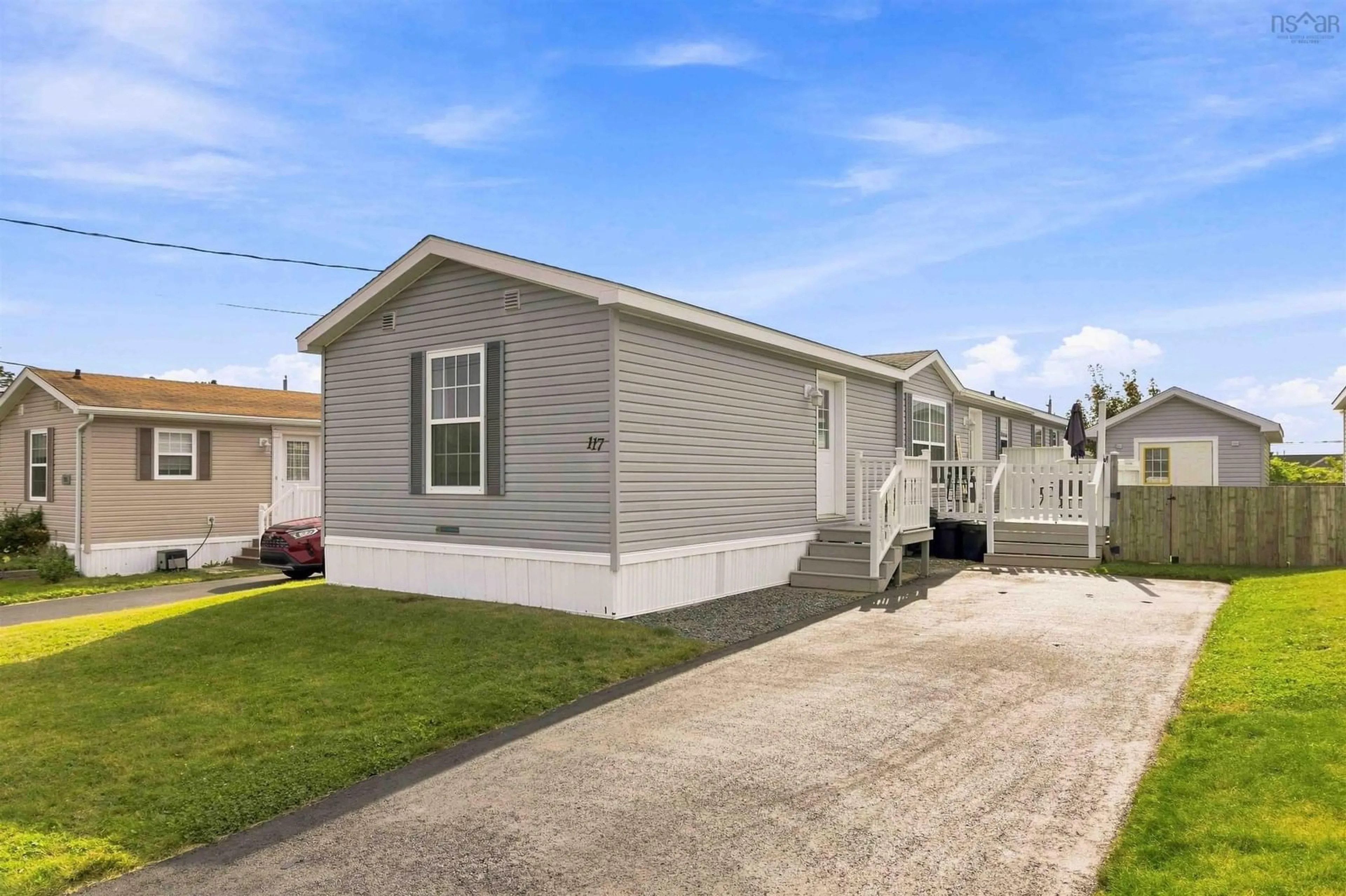 Home with vinyl exterior material, street for 117 Juniper Cres, Eastern Passage Nova Scotia B3G 1M1