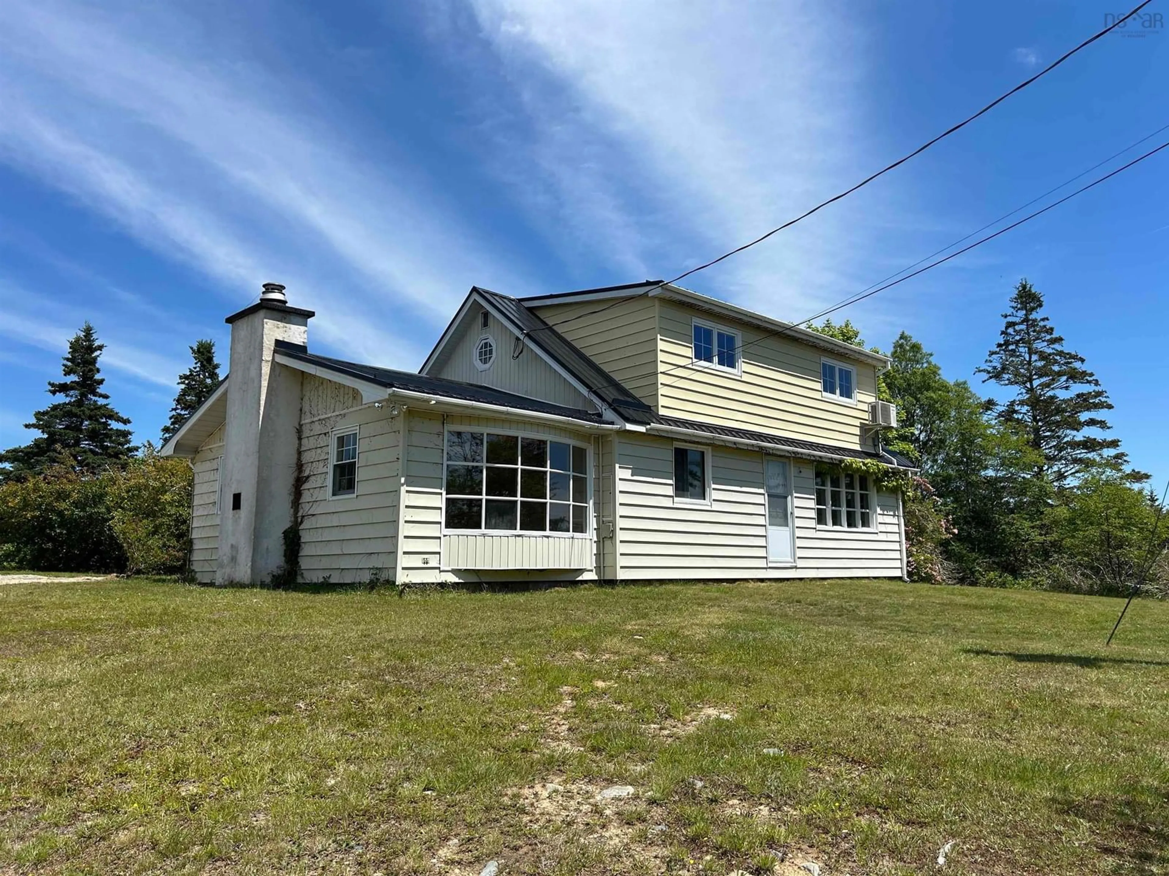 A pic from outside/outdoor area/front of a property/back of a property/a pic from drone, building for 7532 Highwy 3, Upper Woods Harbour Nova Scotia B0W 2E0