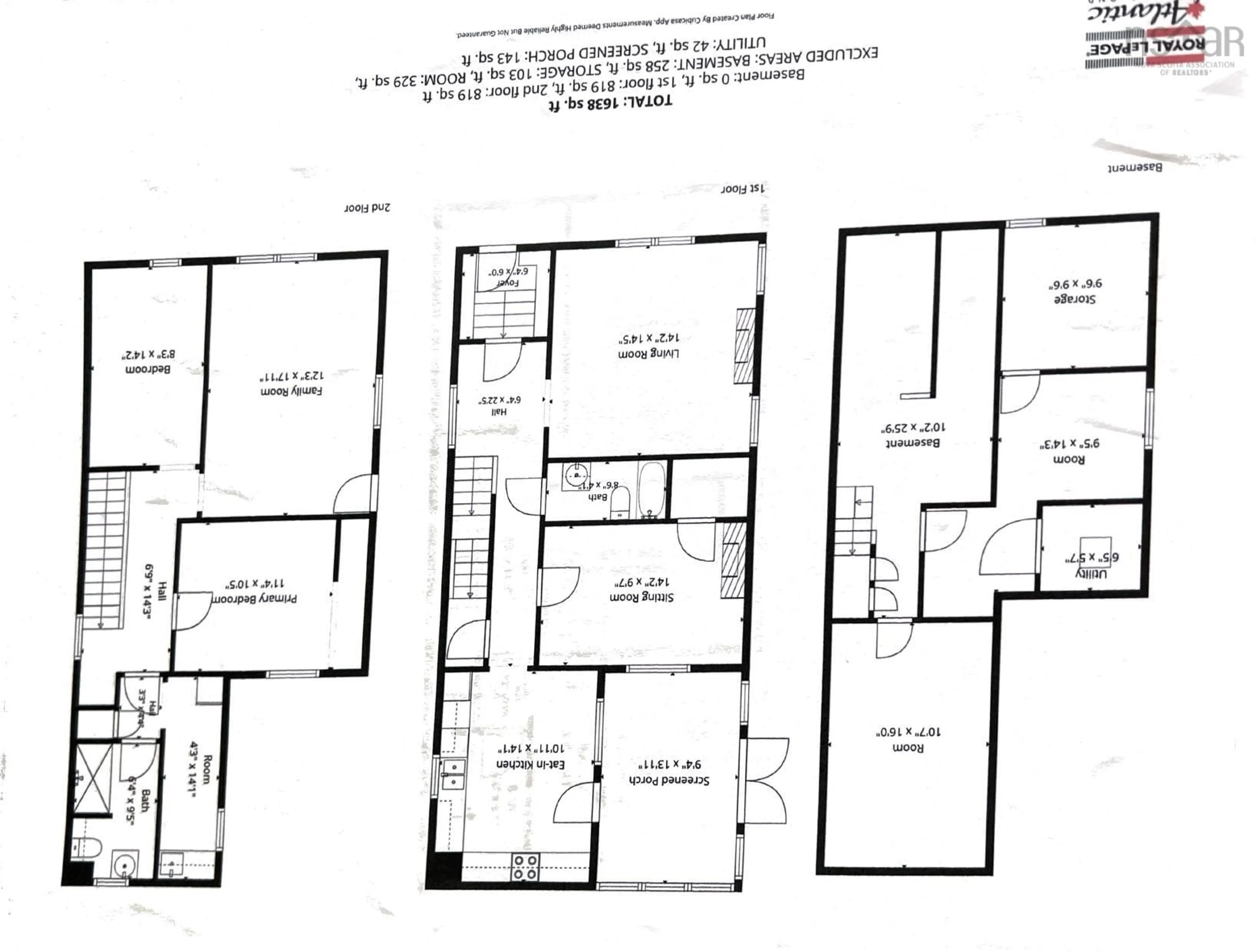 Floor plan for 5822 / 5824 Charles St, Halifax Nova Scotia B3K 1K8