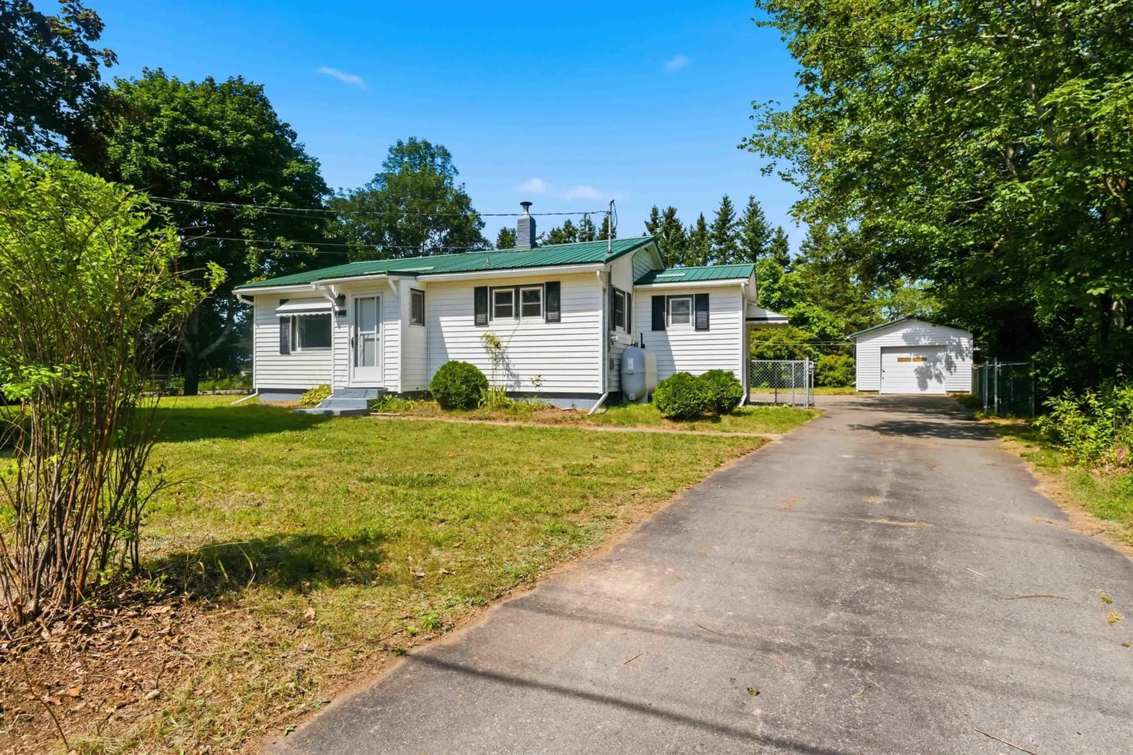 Home with vinyl exterior material, street for 15071 Highway 1, Wilmot Nova Scotia B0P 1W0