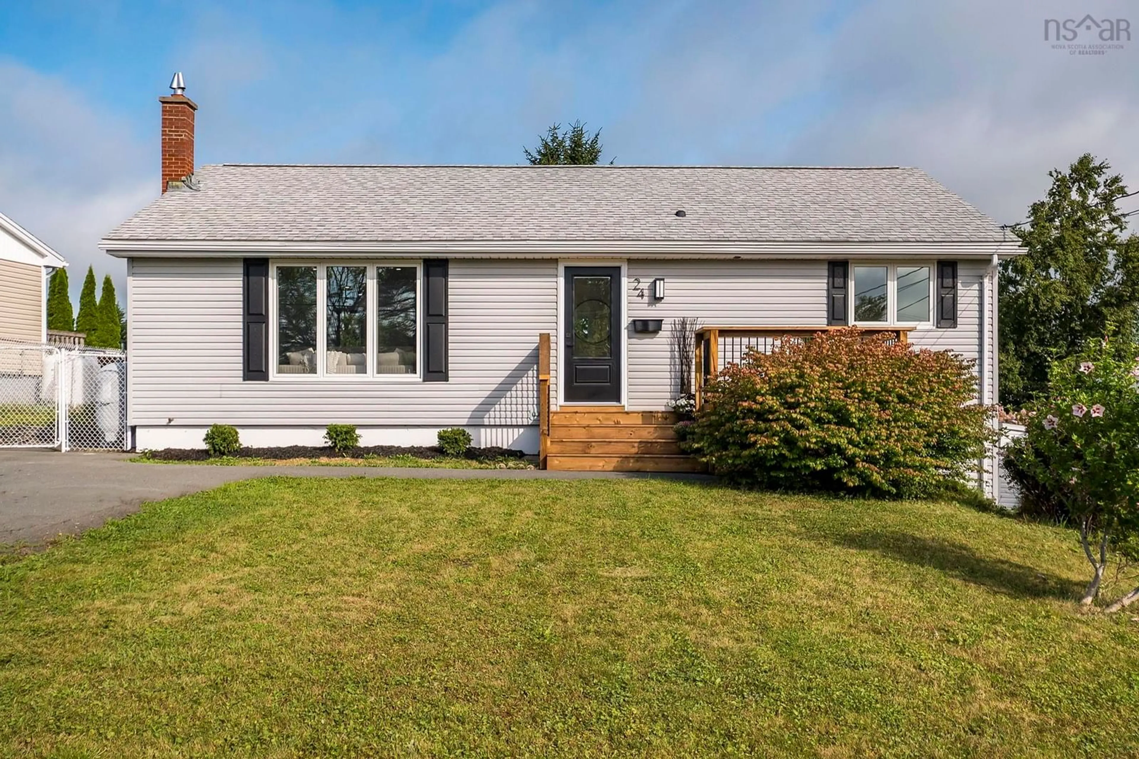 Home with vinyl exterior material, street for 24 Gander Ave, Lake Loon Nova Scotia B2W 3W4