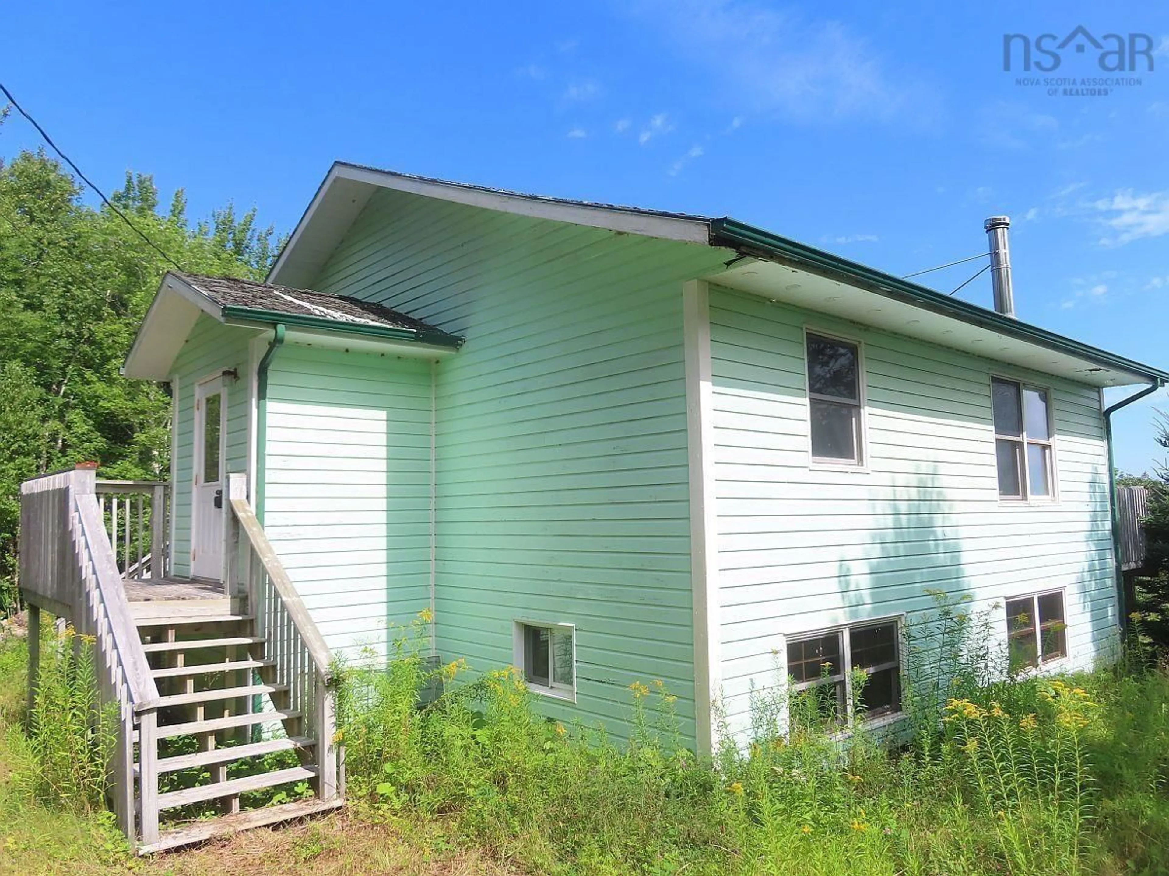 Home with vinyl exterior material, building for 5875 West Bay Rd, Roberta Nova Scotia B0E 3K0