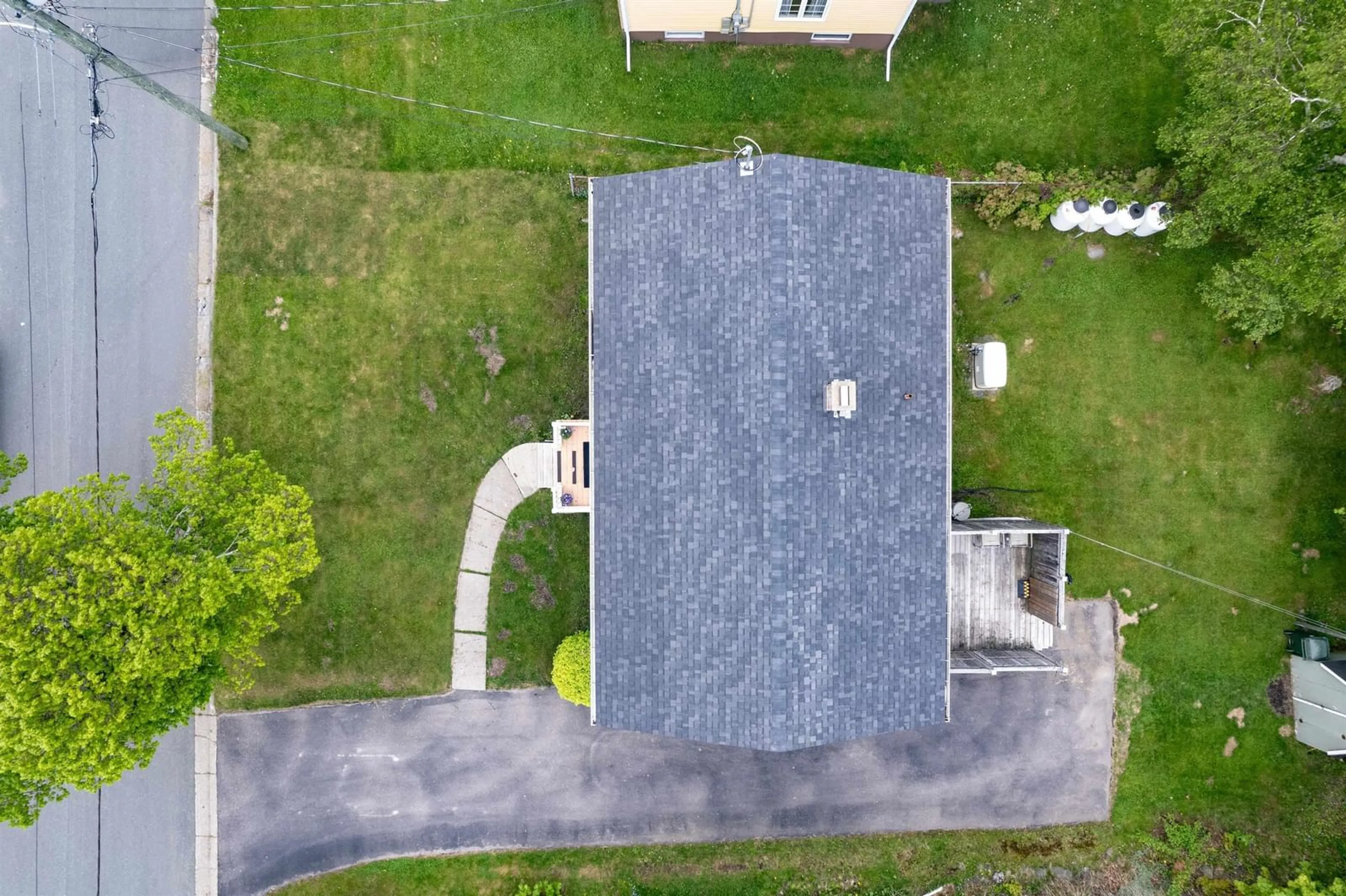 A pic from outside/outdoor area/front of a property/back of a property/a pic from drone, street for 232 Cusack Dr, Sydney Nova Scotia B1P 3W7