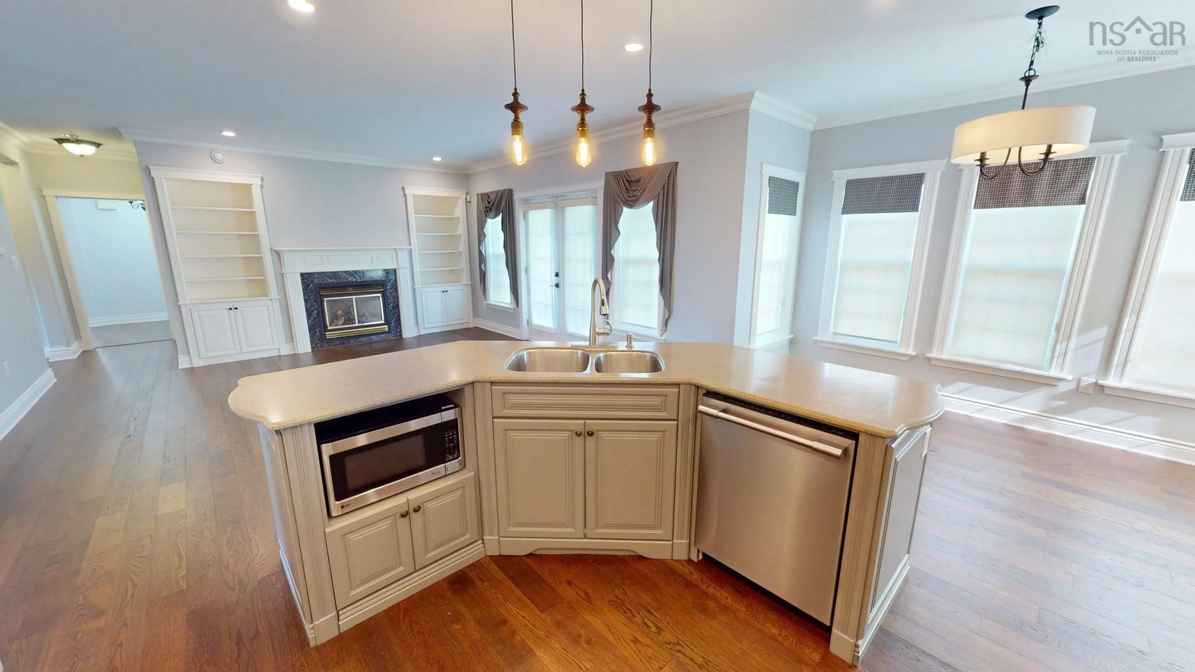 Open concept kitchen, ceramic/tile floor for 29 Bedwin Drive, Georges River Nova Scotia B1Y 0A3