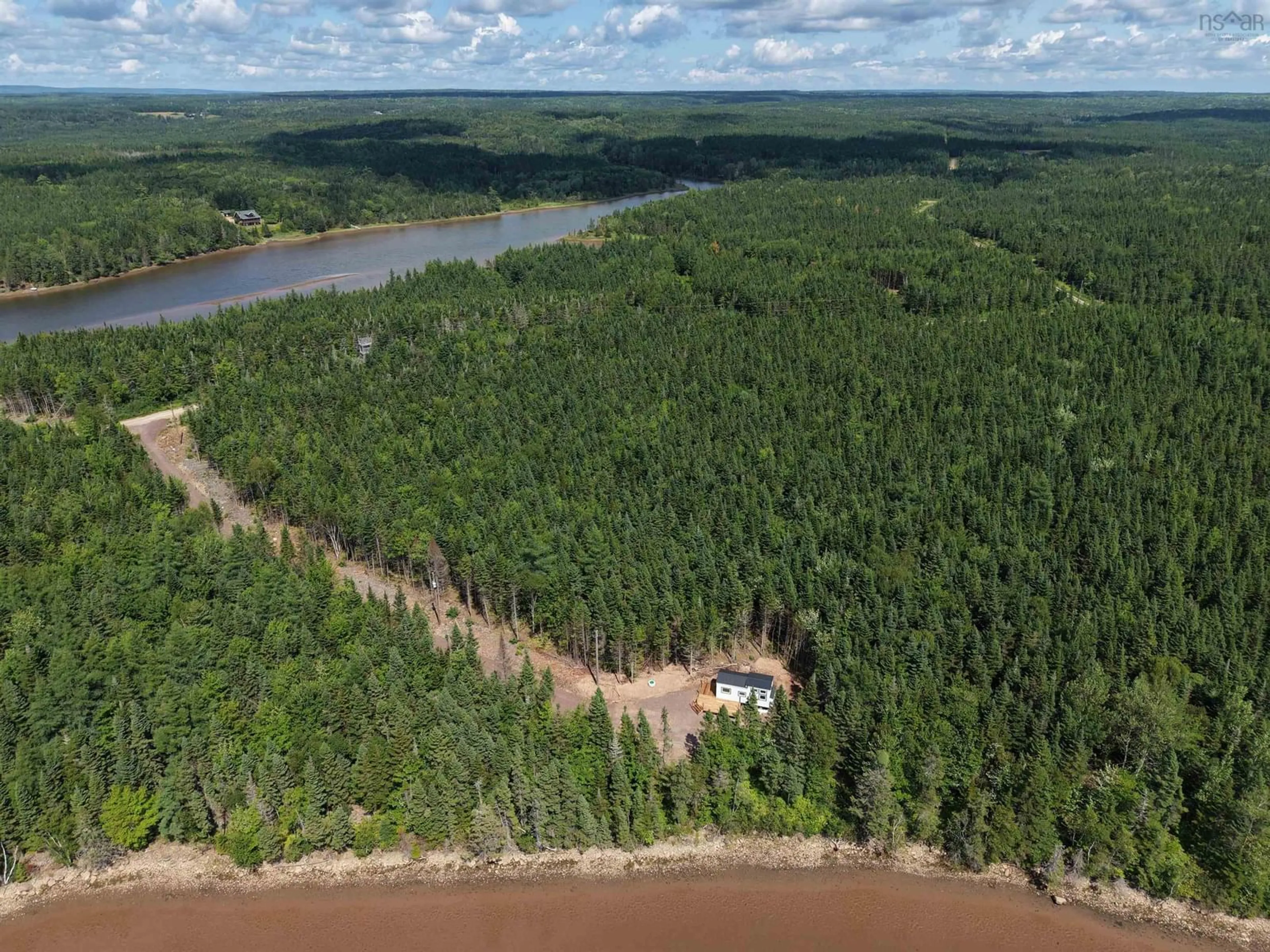 A pic from outside/outdoor area/front of a property/back of a property/a pic from drone, water/lake/river/ocean view for Jonathan R Bouman Lane, Evanston Nova Scotia B0E 3J0