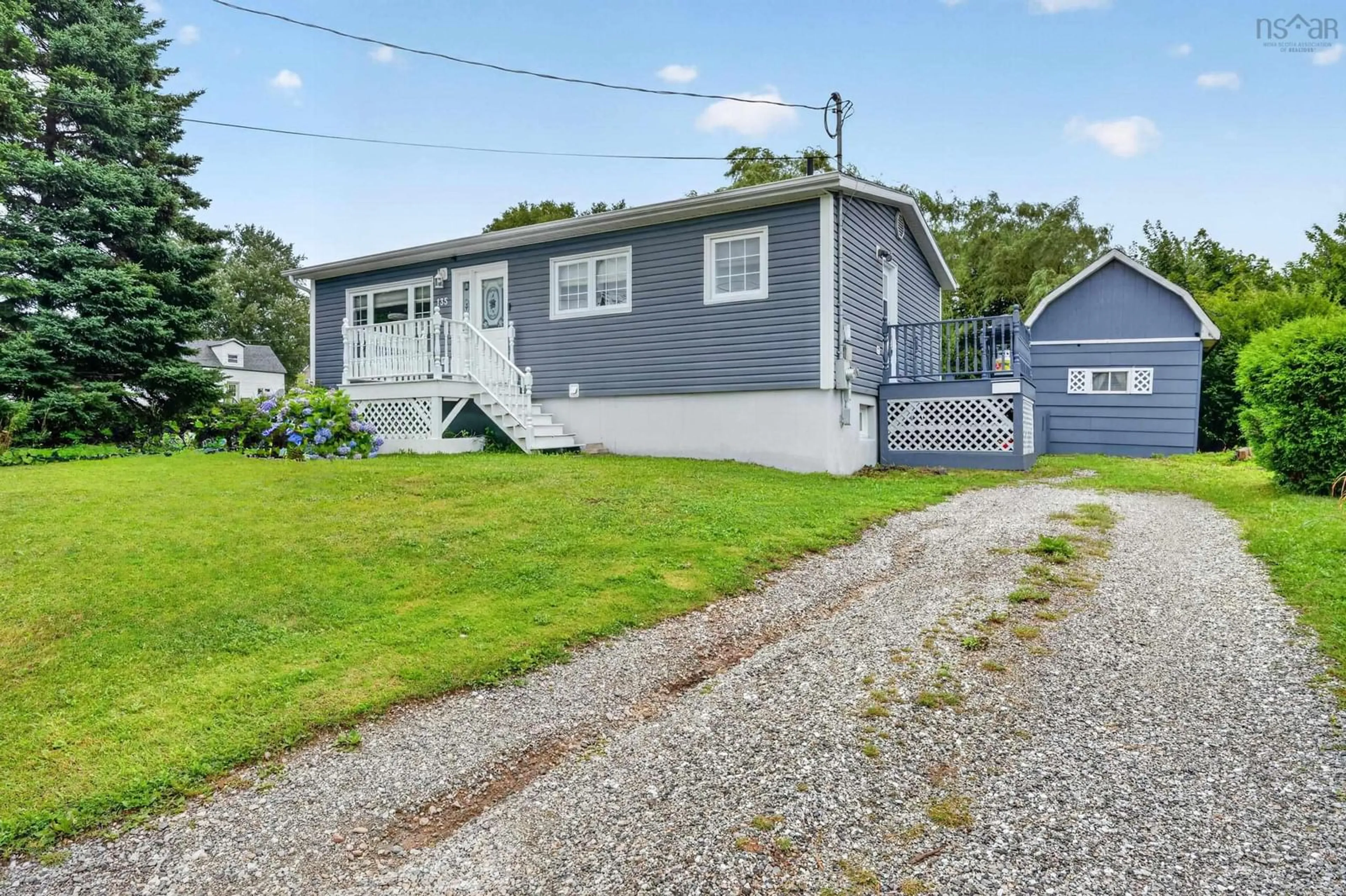 Home with vinyl exterior material, street for 135 Forrest Street, Sydney Mines Nova Scotia B1V 2B6