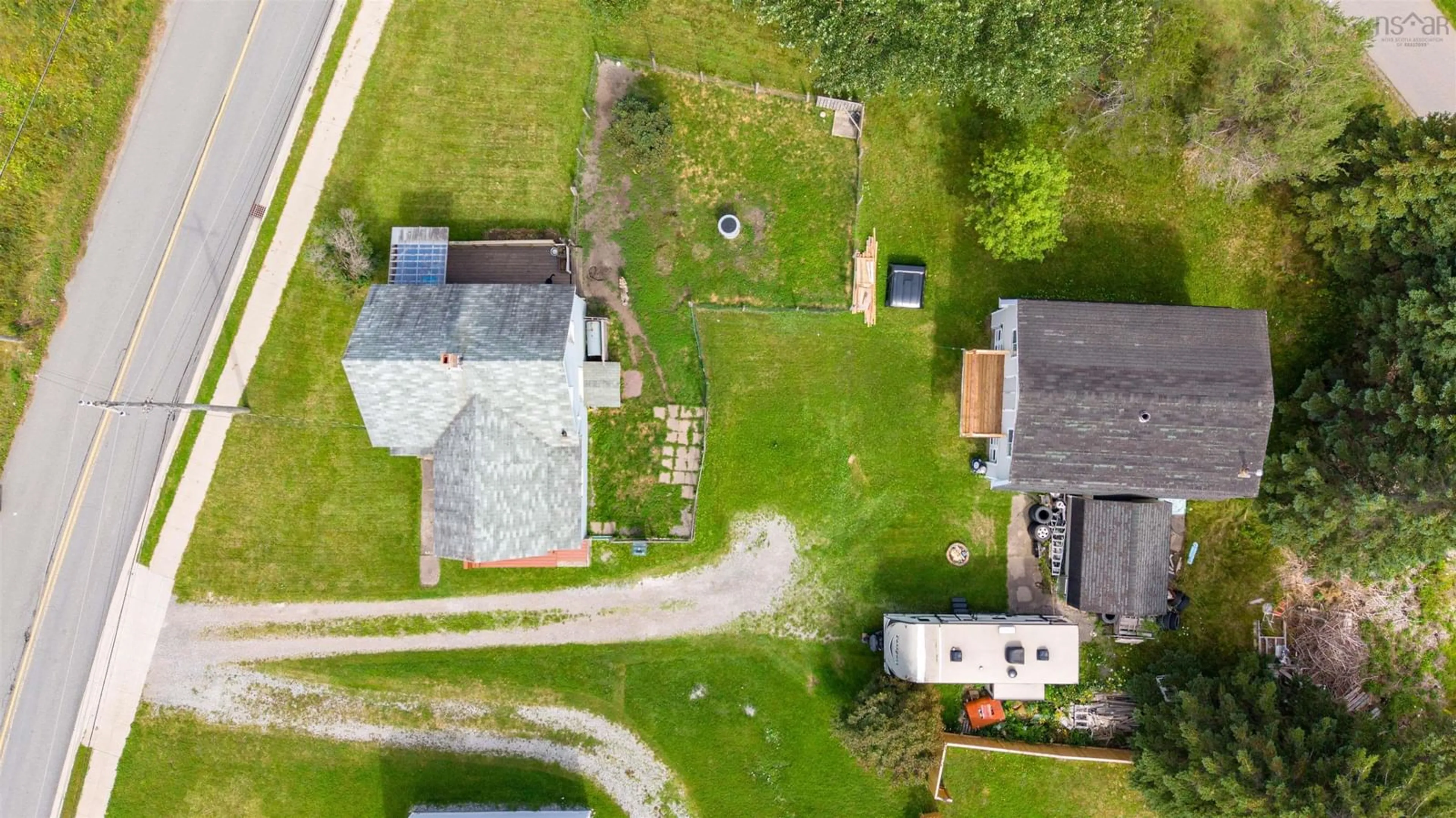 A pic from outside/outdoor area/front of a property/back of a property/a pic from drone, street for 218 Pitt St, Sydney Mines Nova Scotia B1V 1S3