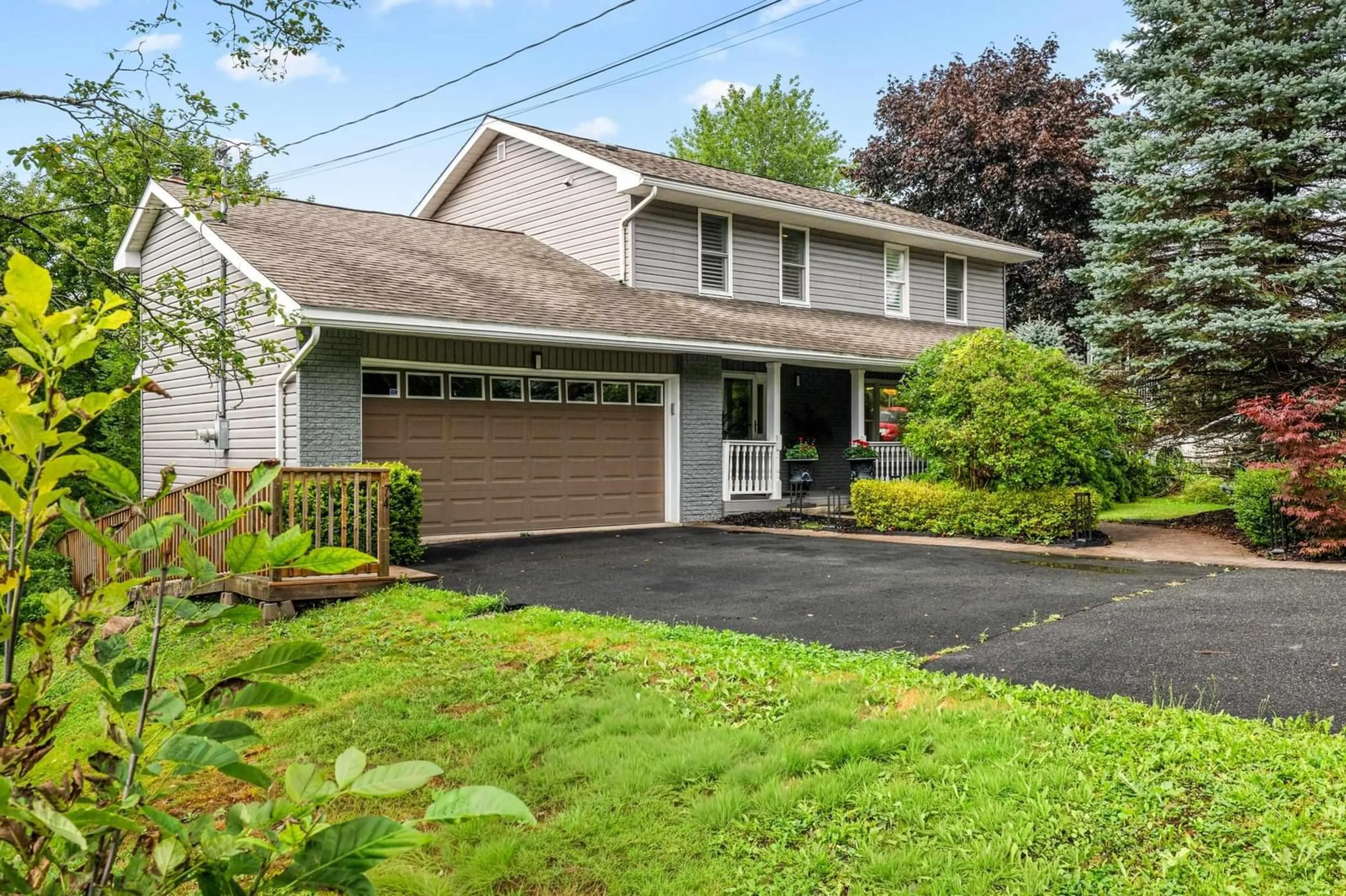 Home with vinyl exterior material, street for 74 Golf Links Rd, Bedford Nova Scotia B4A 2J3