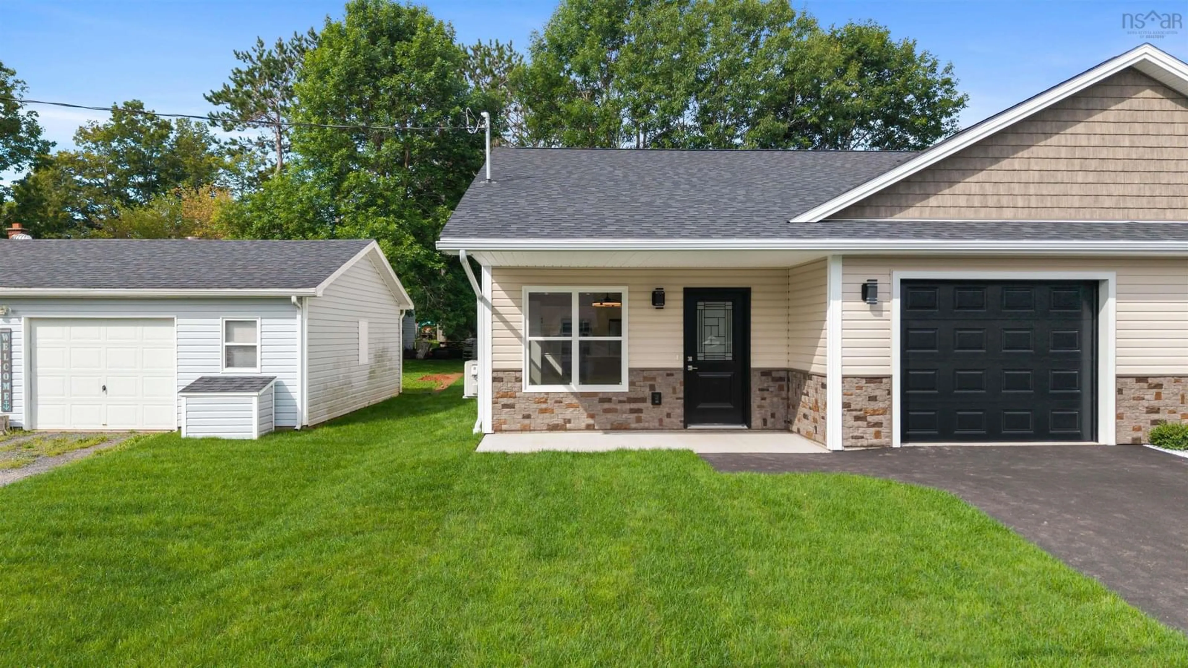 Home with vinyl exterior material, street for 15 Sunset Lane, Valley Nova Scotia B6L 4J9