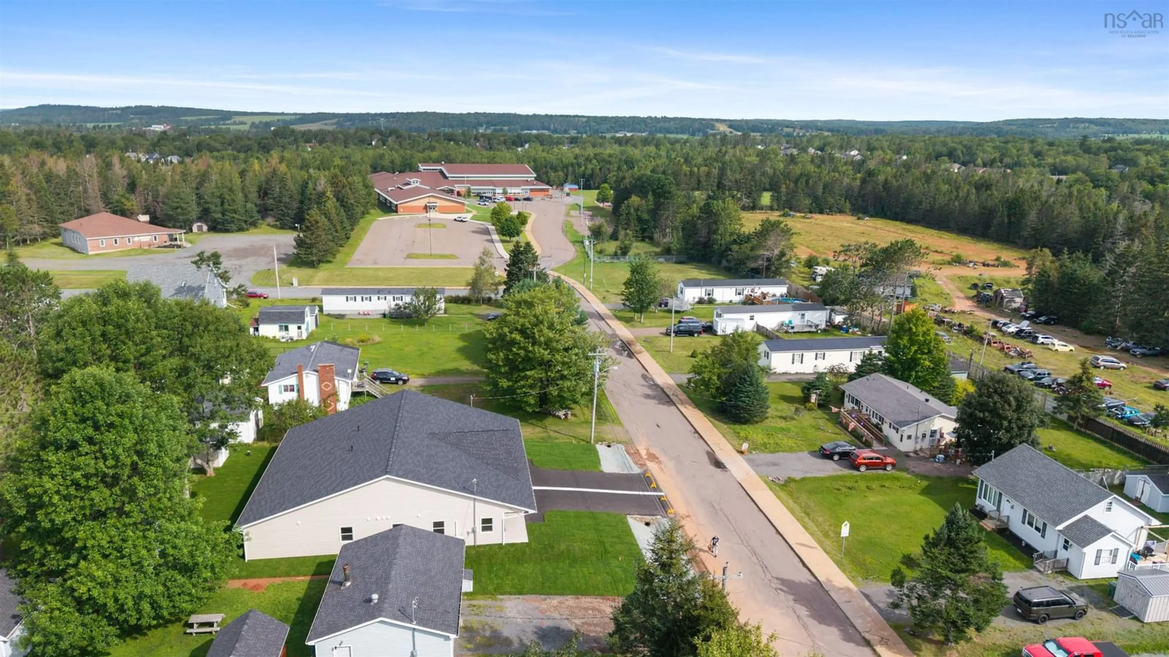 A pic from outside/outdoor area/front of a property/back of a property/a pic from drone, unknown for 17 Sunset Lane Valley, Valley Nova Scotia B6L 4J9