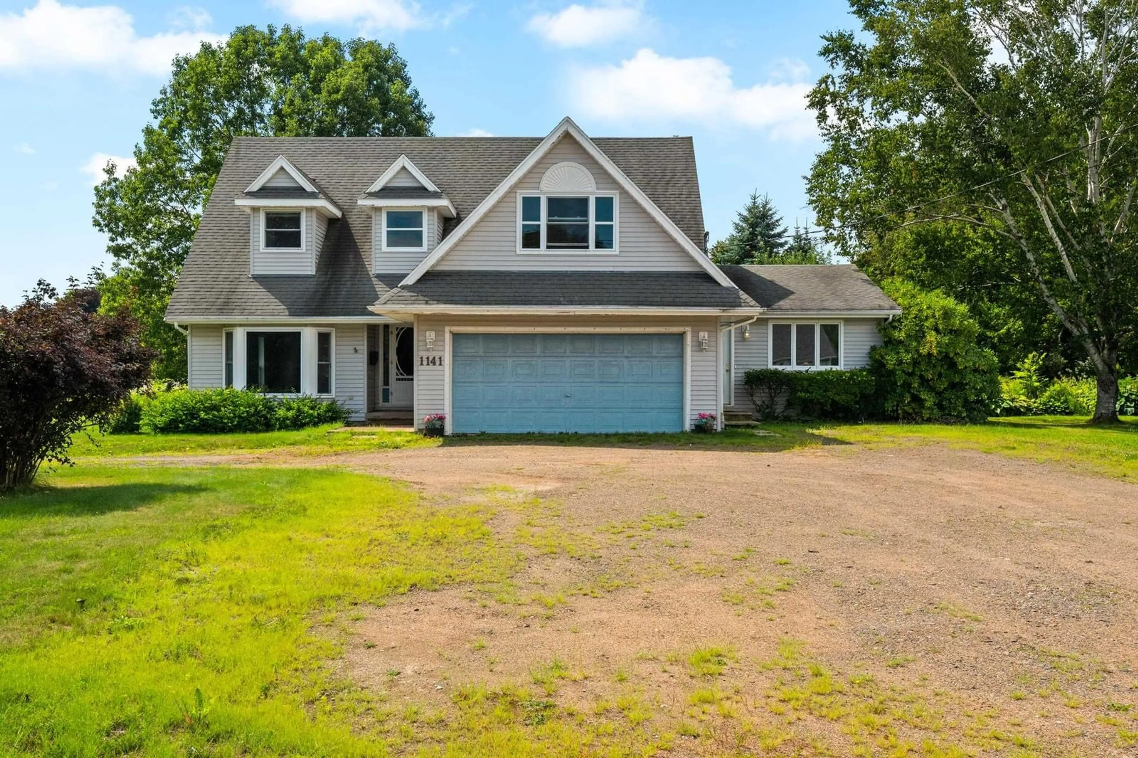 Home with vinyl exterior material, street for 1141 Highway 358, Port Williams Nova Scotia B0P 1T0