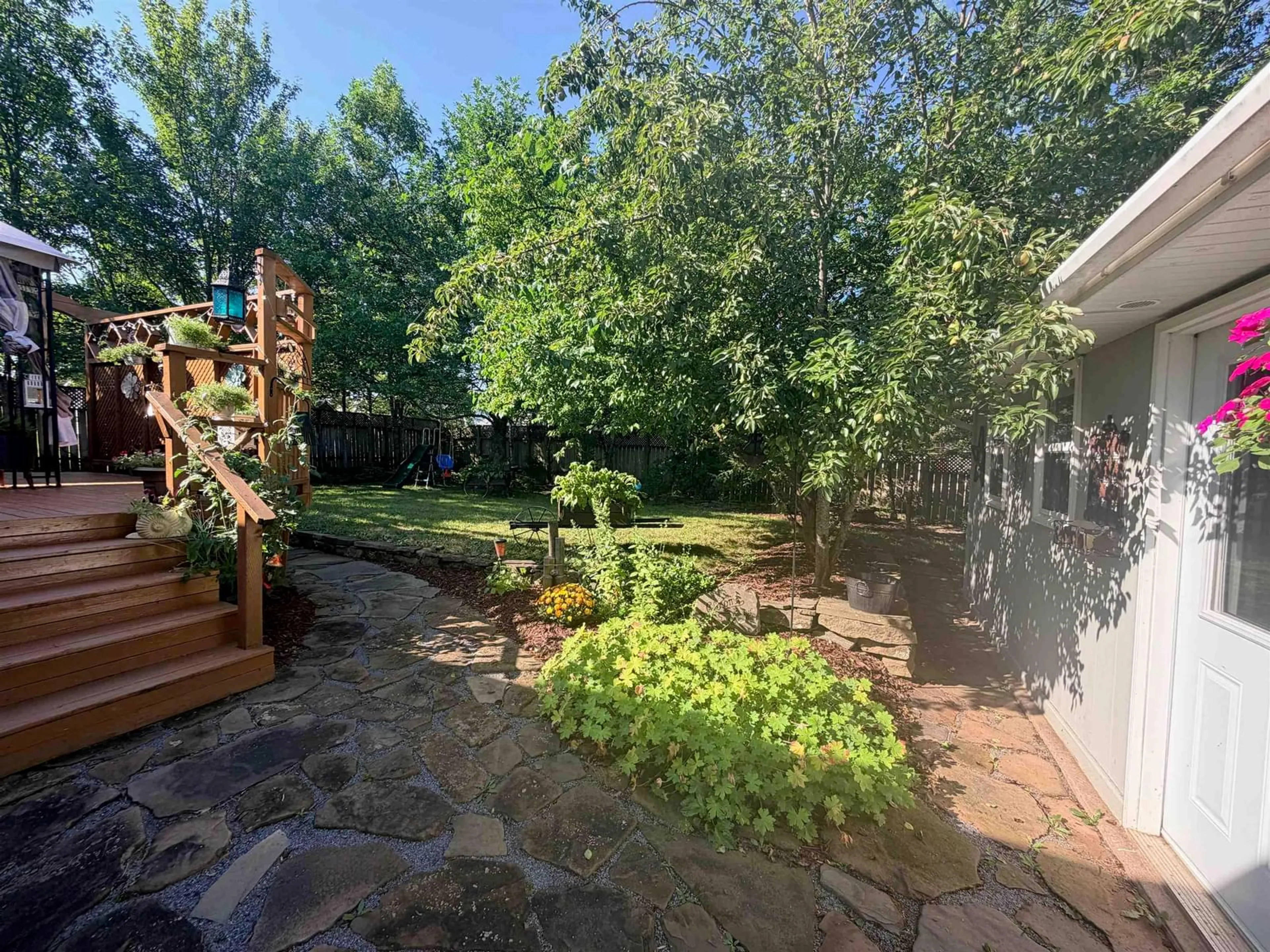 Patio, forest/trees view for 49 Townsend Street, Antigonish Nova Scotia B2G 2Y3