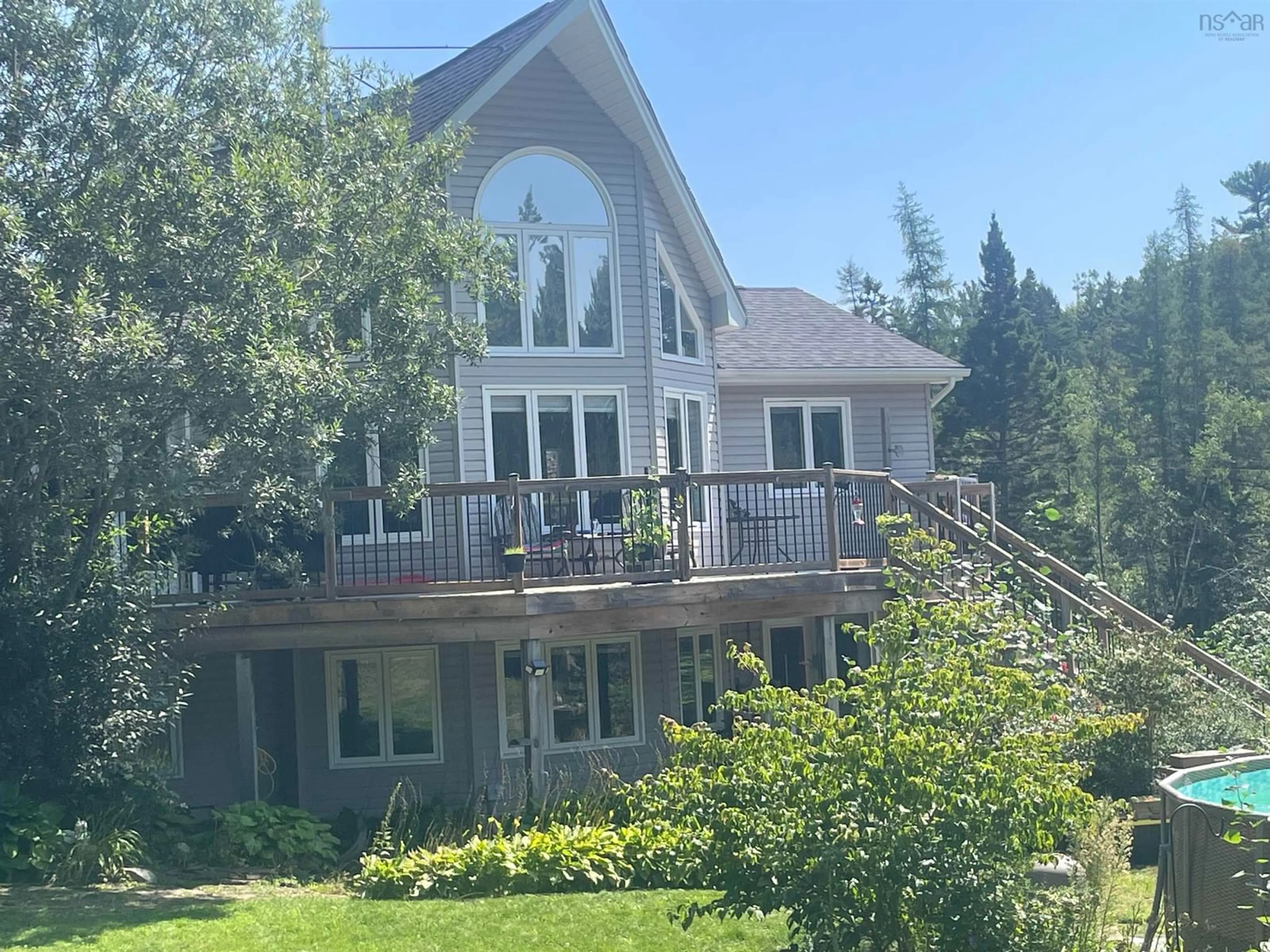 A pic from outside/outdoor area/front of a property/back of a property/a pic from drone, mountain view for 182 Stanford Lake Rd, Chester Nova Scotia B0J 1J0