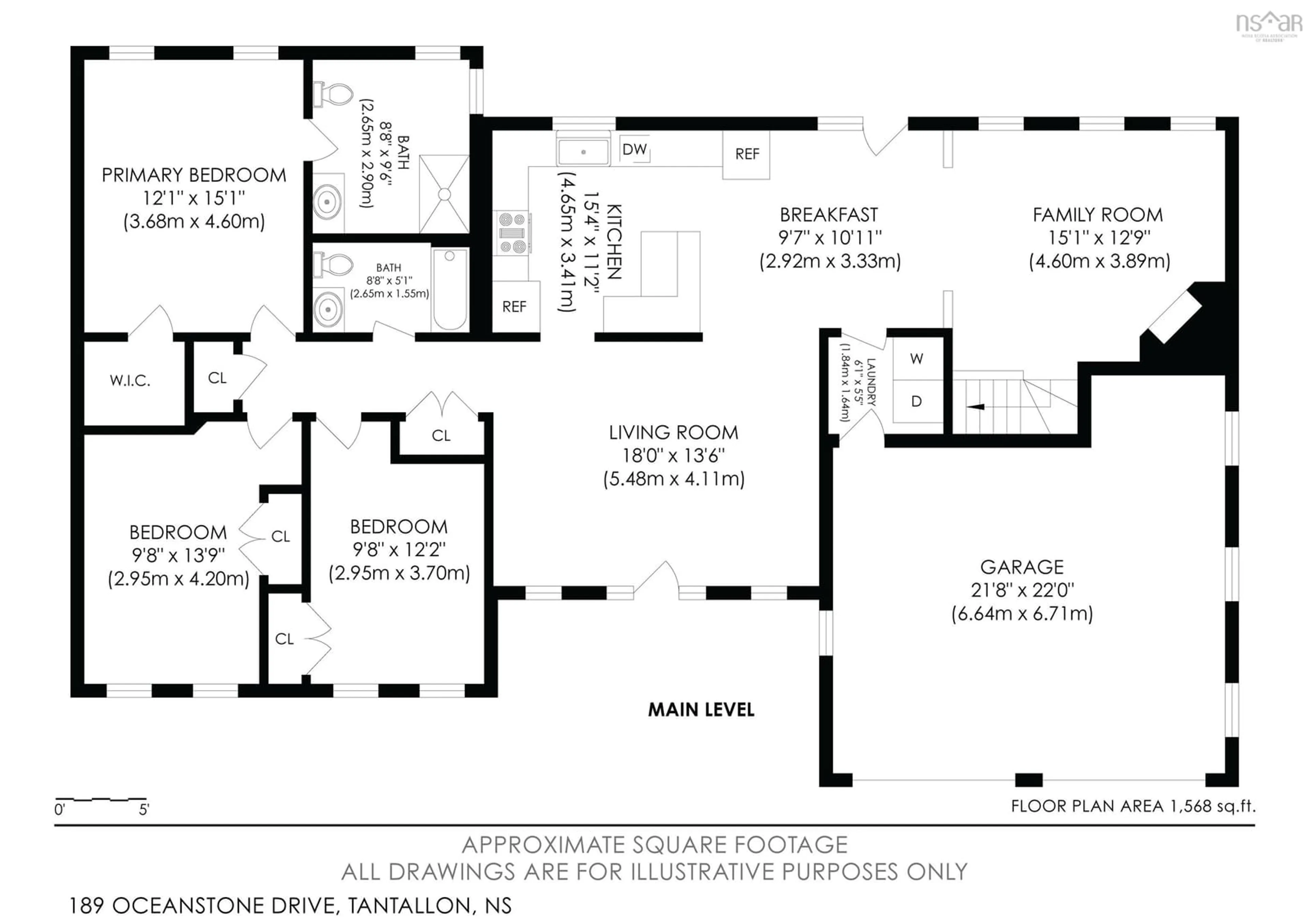 Floor plan for 189 Oceanstone Dr, Upper Tantallon Nova Scotia B3Z 0A7