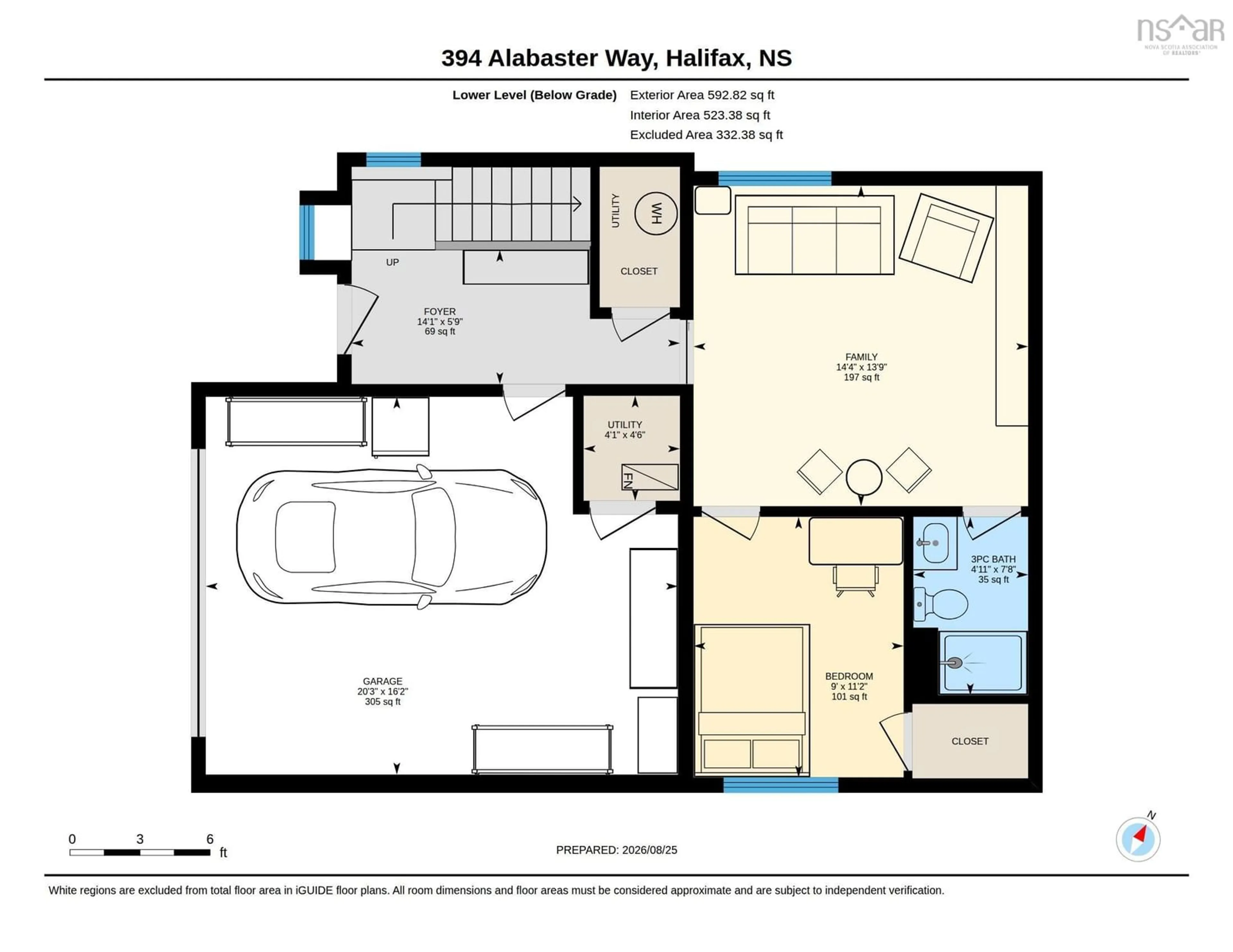 Floor plan for 394 Alabaster Way, Spryfield Nova Scotia B3P 0H4