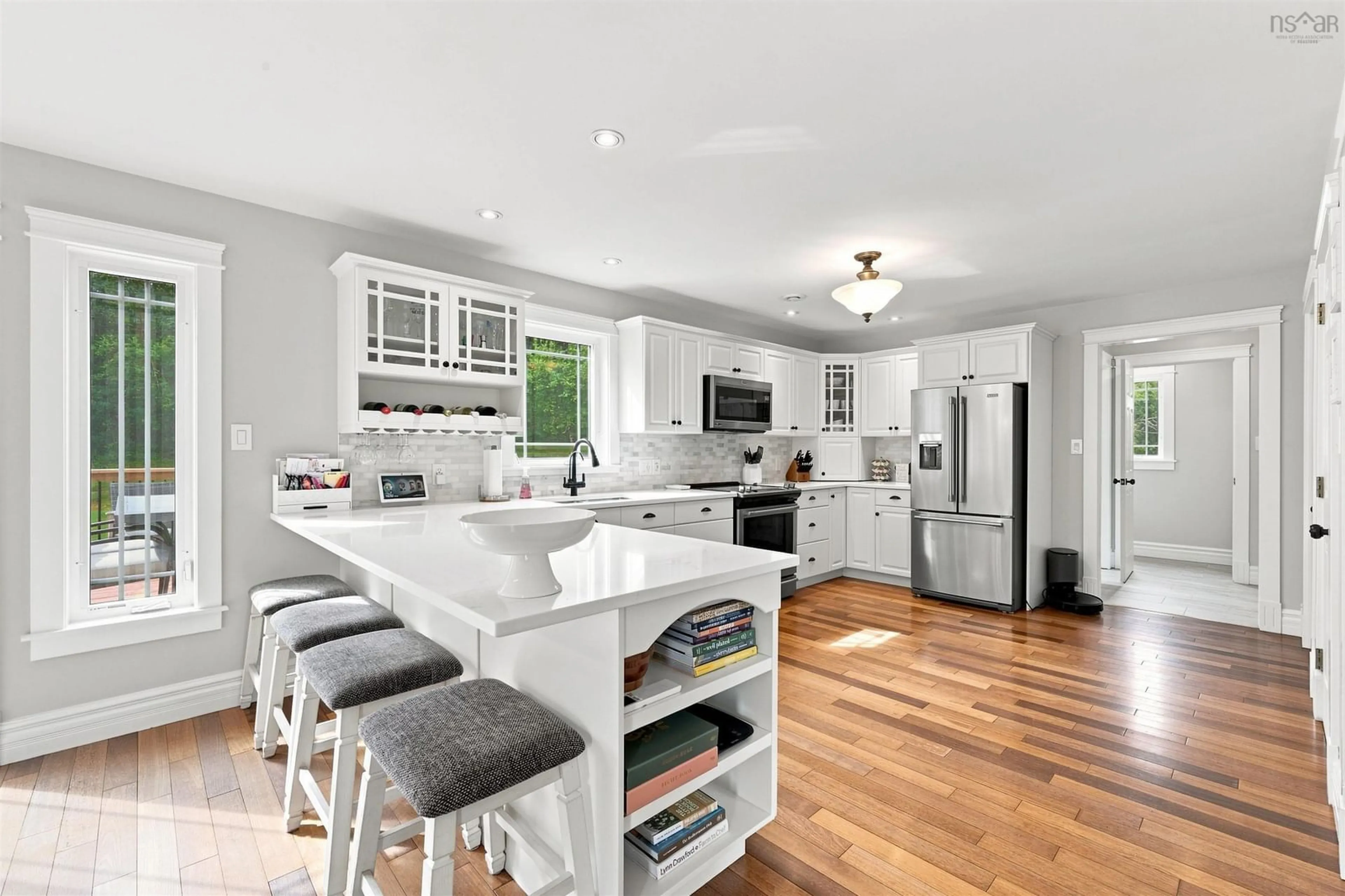 Open concept kitchen, ceramic/tile floor for 118 Palmer Rd, Harmony Nova Scotia B0P 1C0