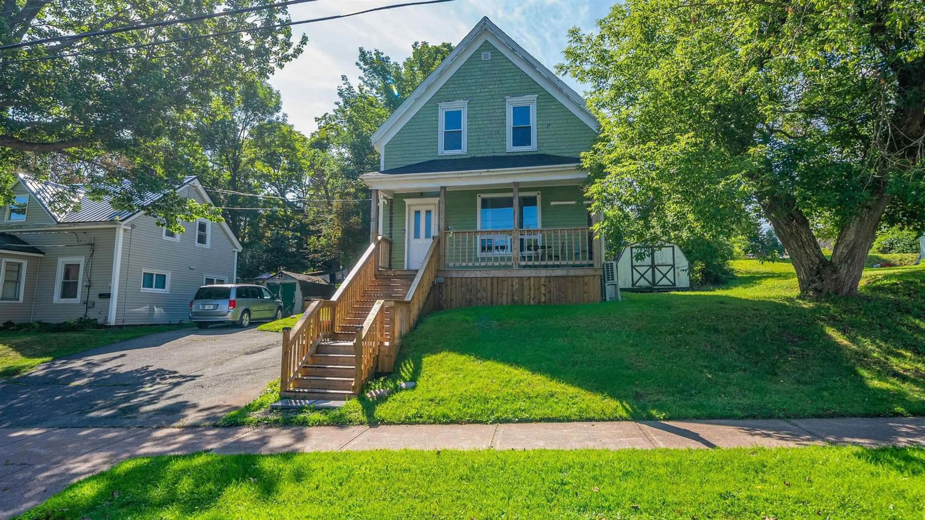 A pic from outside/outdoor area/front of a property/back of a property/a pic from drone, street for 62 Maple Ave, New Glasgow Nova Scotia B2H 2B2