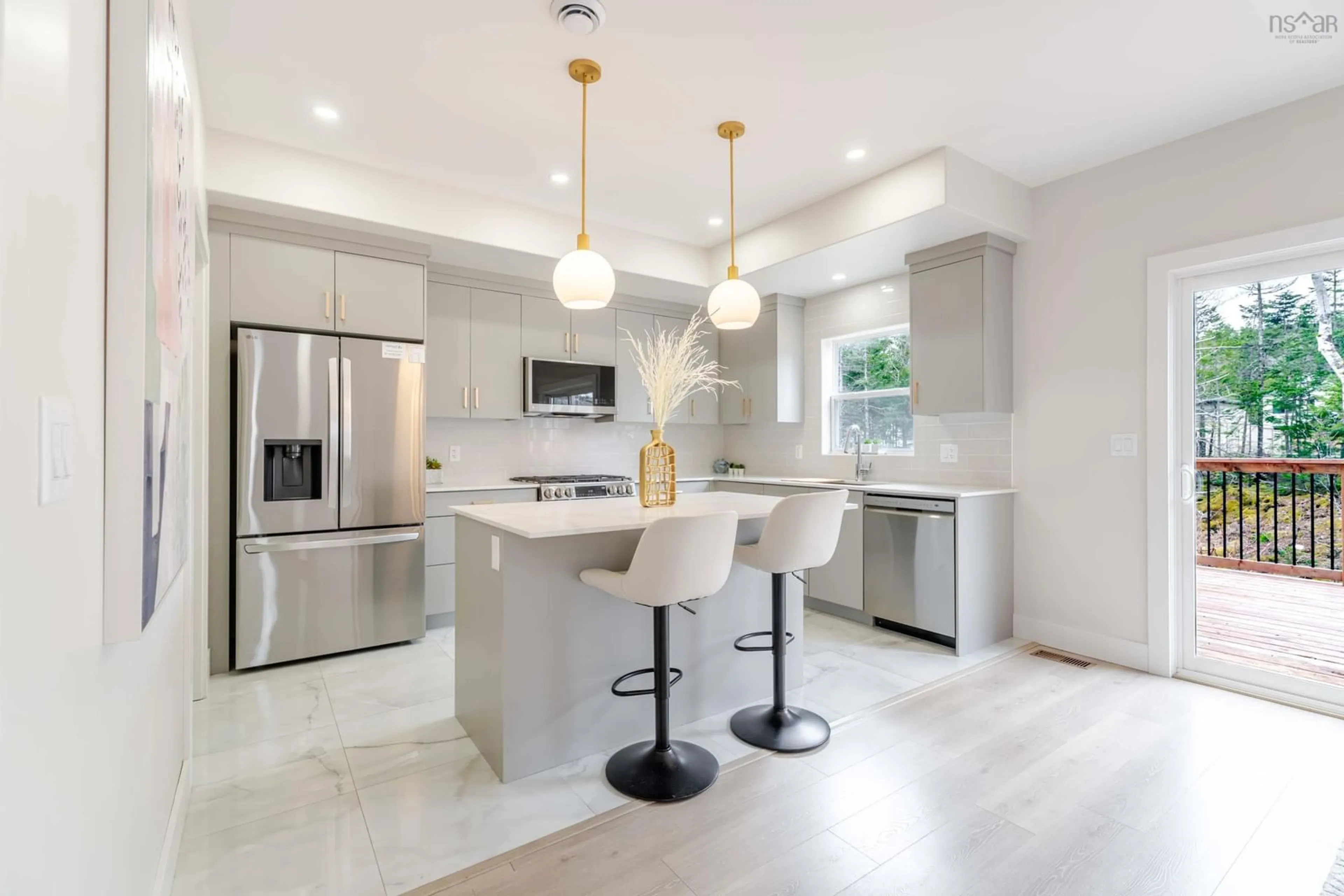Open concept kitchen, ceramic/tile floor for 92 Puncheon Way, Bedford Nova Scotia B4B 2K9