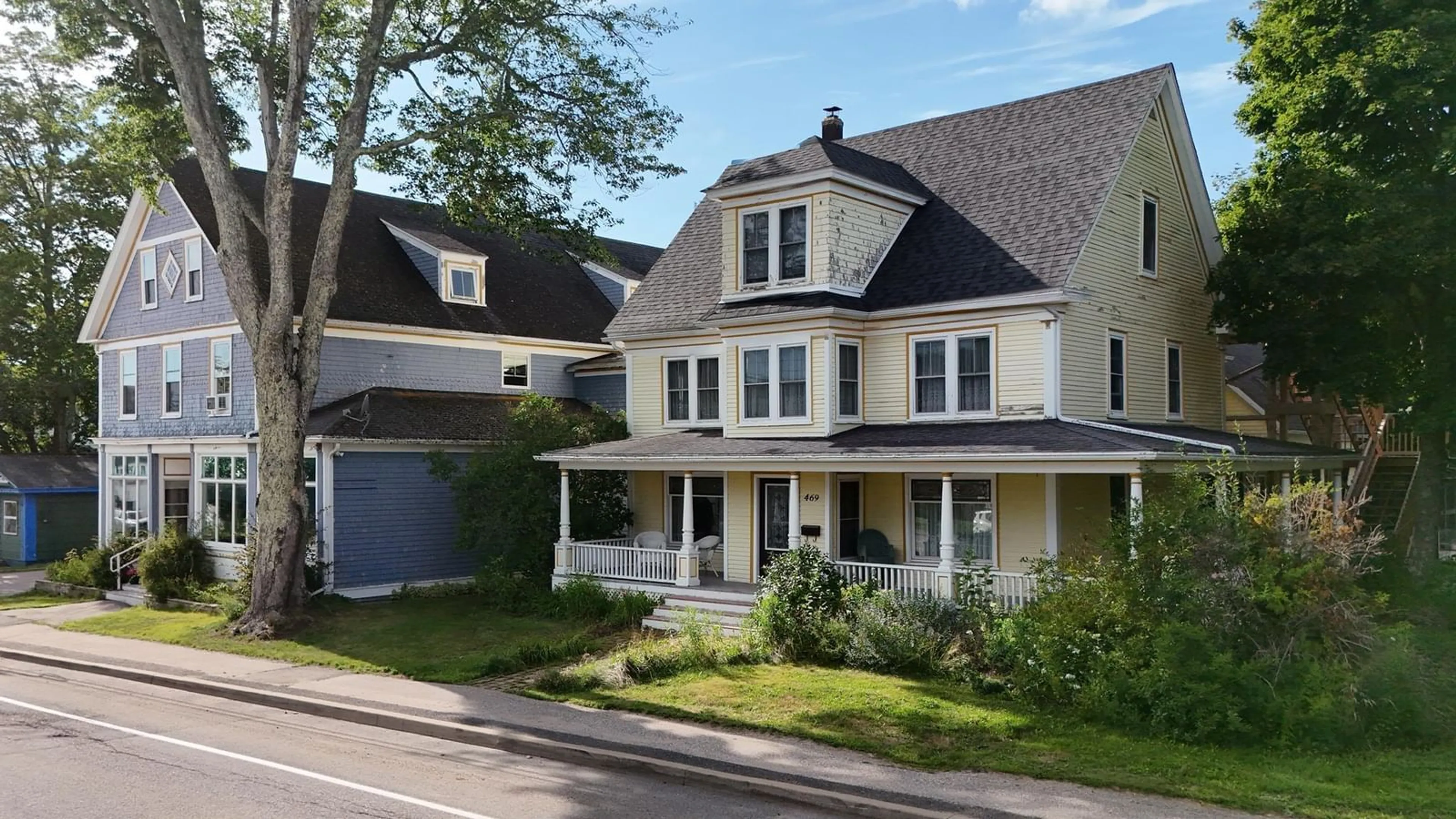Home with vinyl exterior material, street for 3 & 9 Prince St, Lawrencetown Nova Scotia B0S 1M0
