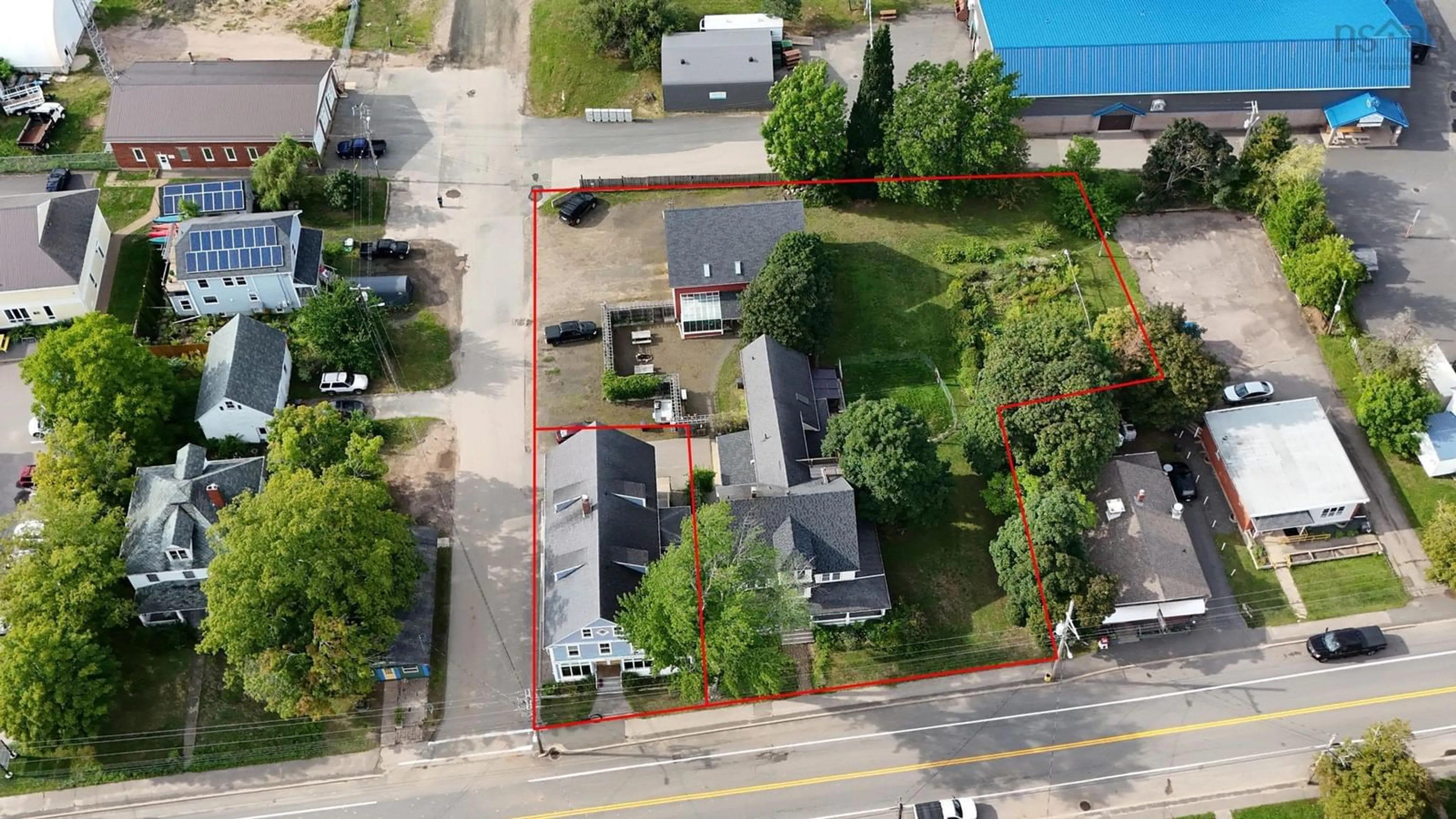 A pic from outside/outdoor area/front of a property/back of a property/a pic from drone, street for 3 & 9 Prince St, Lawrencetown Nova Scotia B0S 1M0