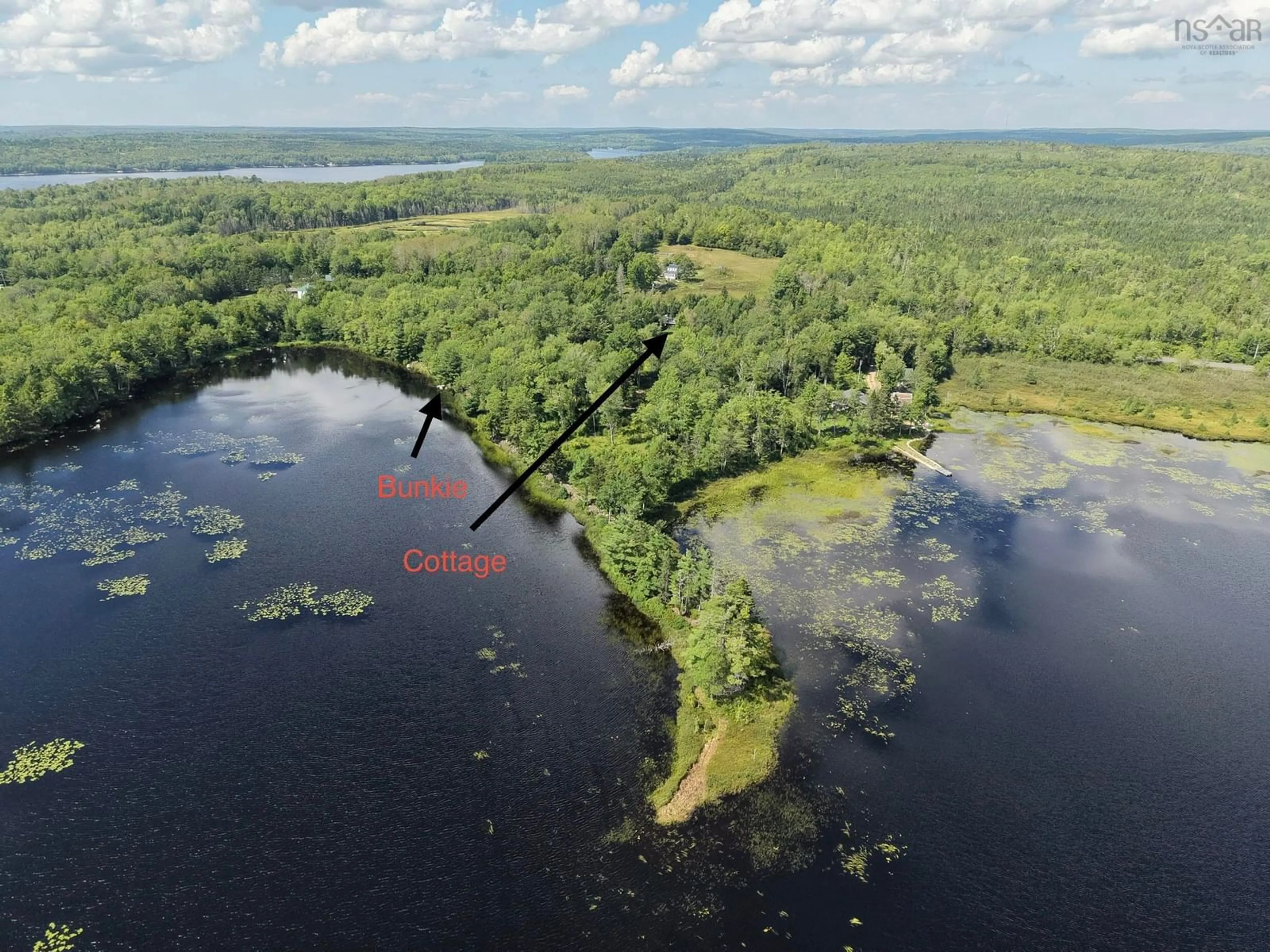 A pic from outside/outdoor area/front of a property/back of a property/a pic from drone, water/lake/river/ocean view for 1368 East Dalhousie Rd, East Dalhousie Nova Scotia B0R 1H0