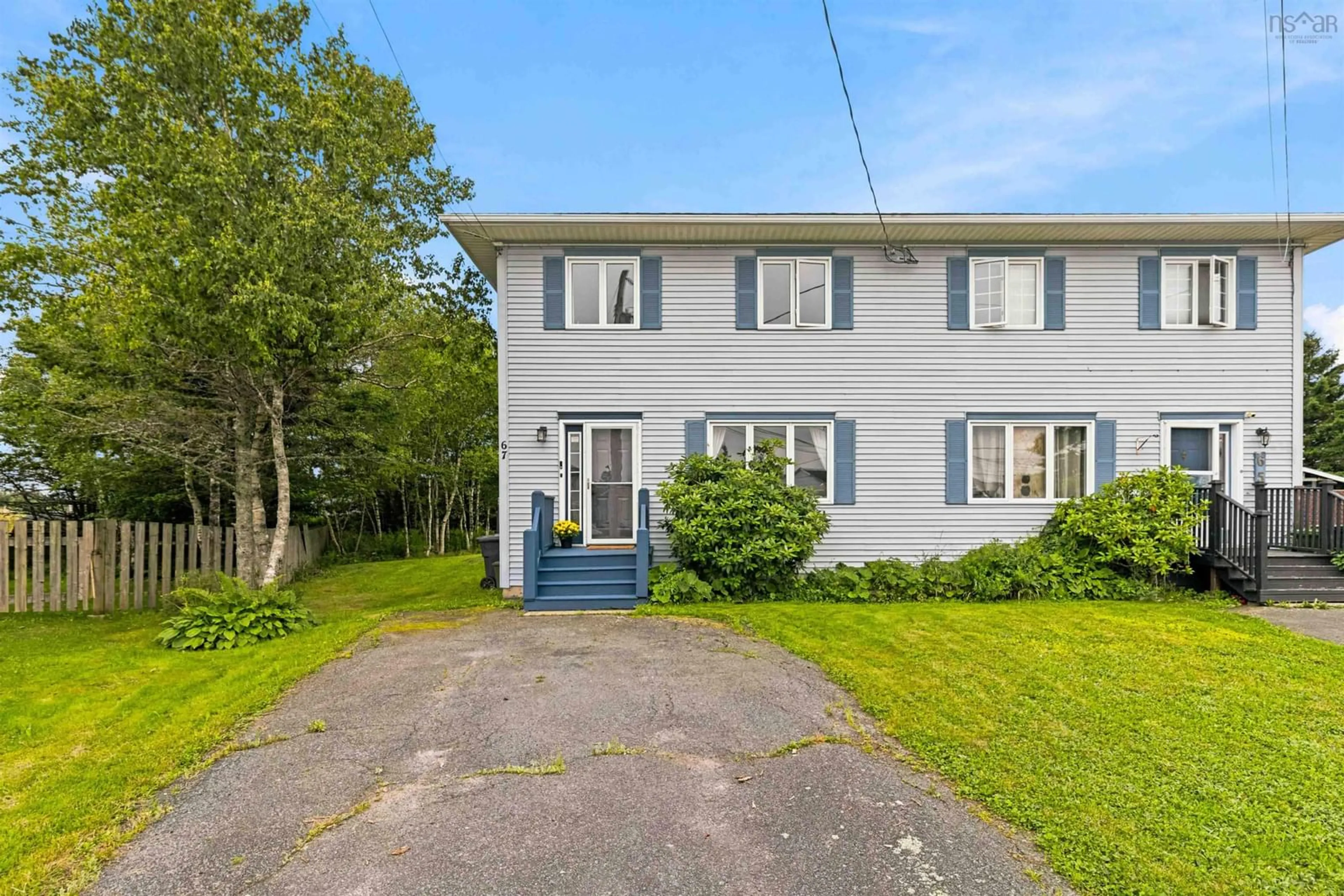 A pic from outside/outdoor area/front of a property/back of a property/a pic from drone, street for 67 Thorncrest Crt, Eastern Passage Nova Scotia B3G 1N4