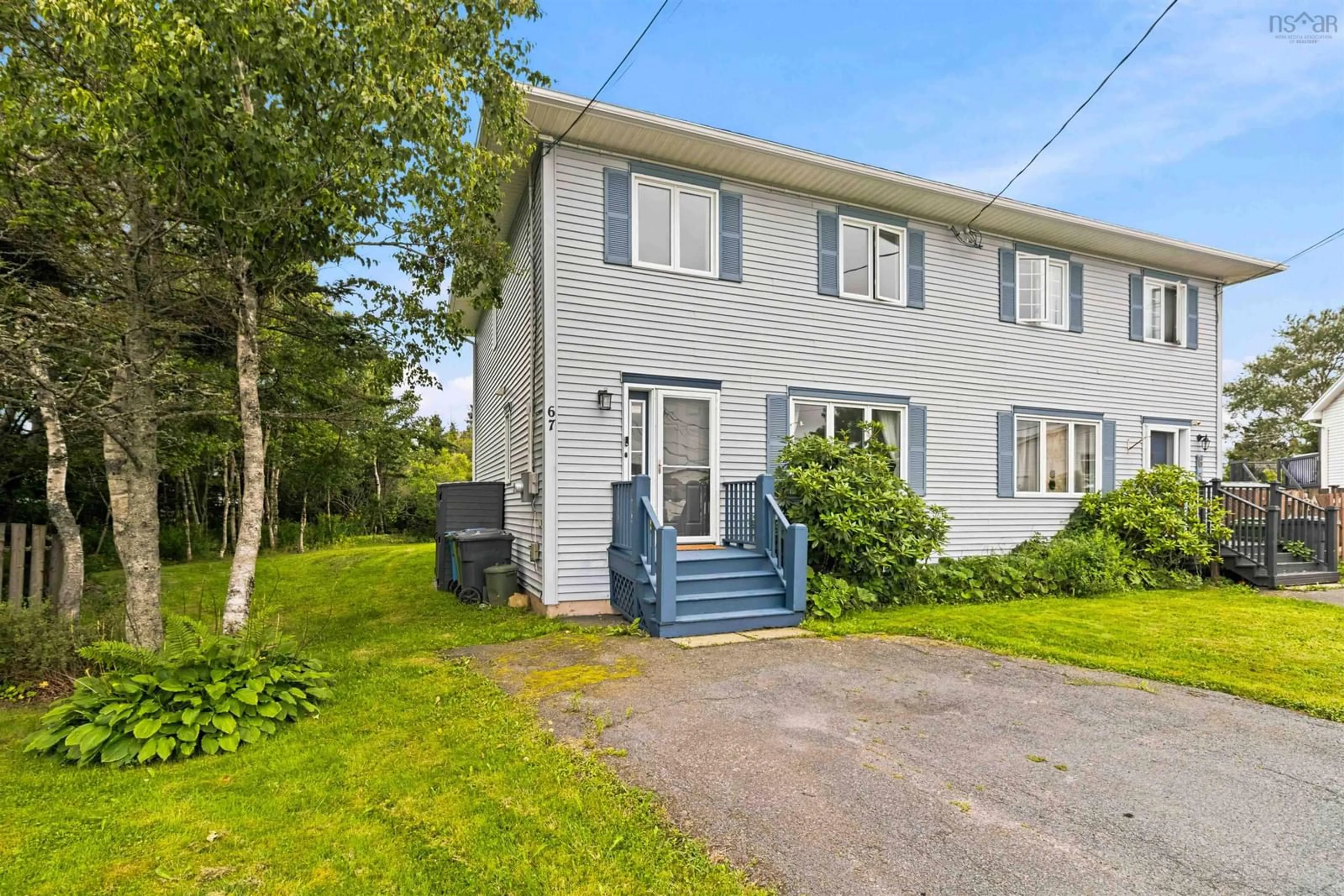 A pic from outside/outdoor area/front of a property/back of a property/a pic from drone, street for 67 Thorncrest Crt, Eastern Passage Nova Scotia B3G 1N4