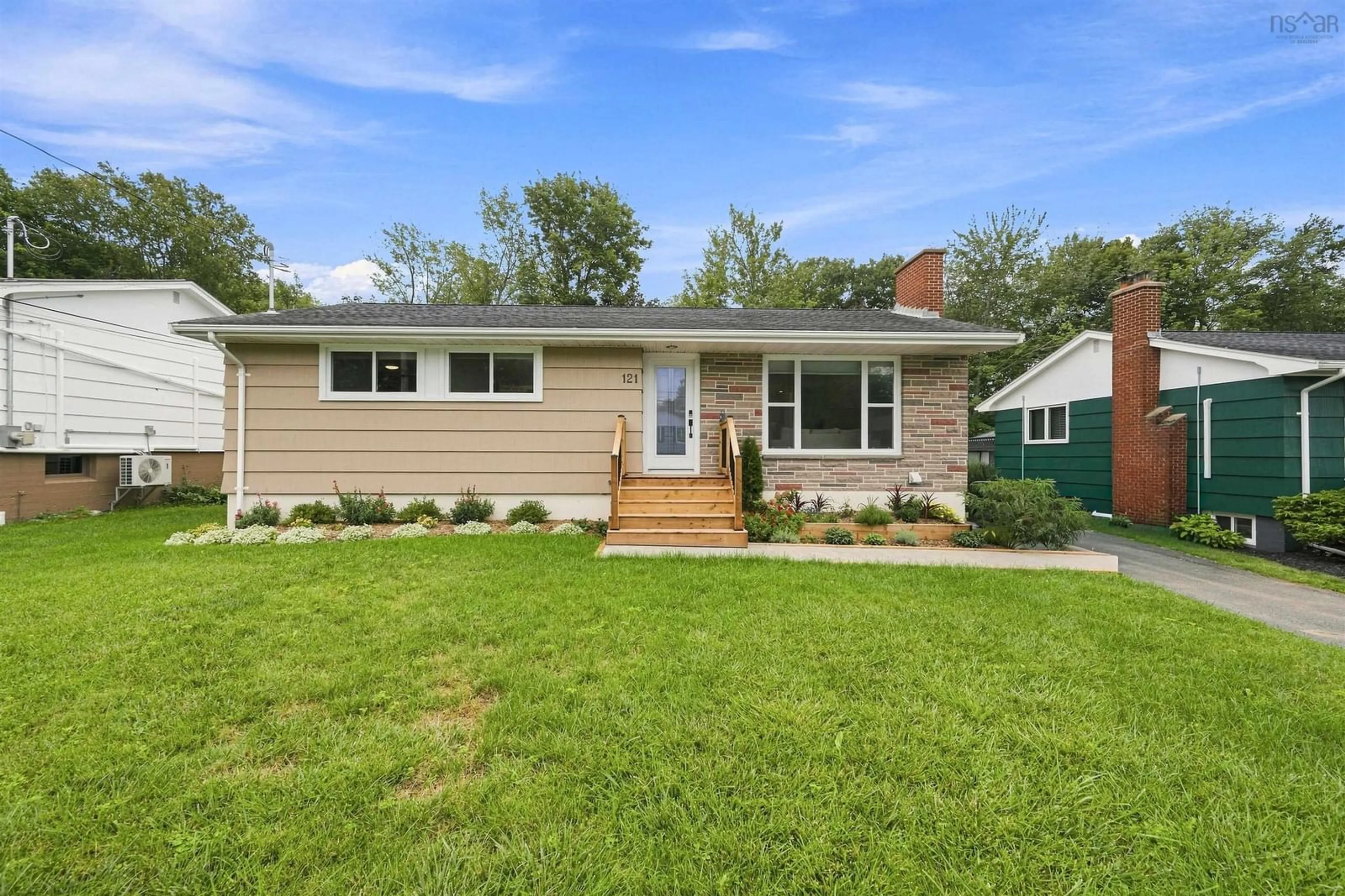 Home with vinyl exterior material, street for 121 Belle Vista Dr, Dartmouth Nova Scotia B2W 2X6