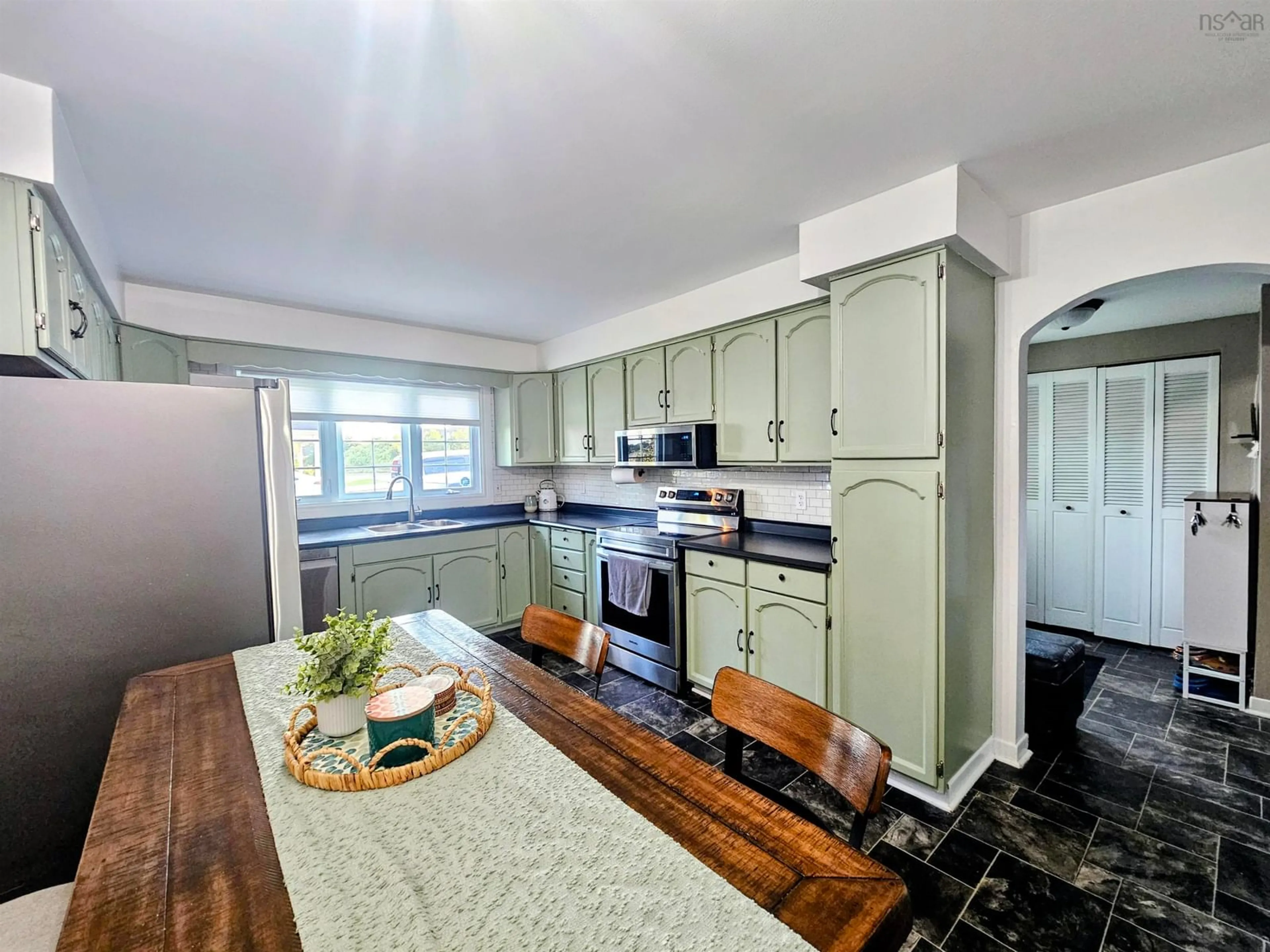 Open concept kitchen, unknown for 7 Official Row, Glace Bay Nova Scotia B1A 2W6