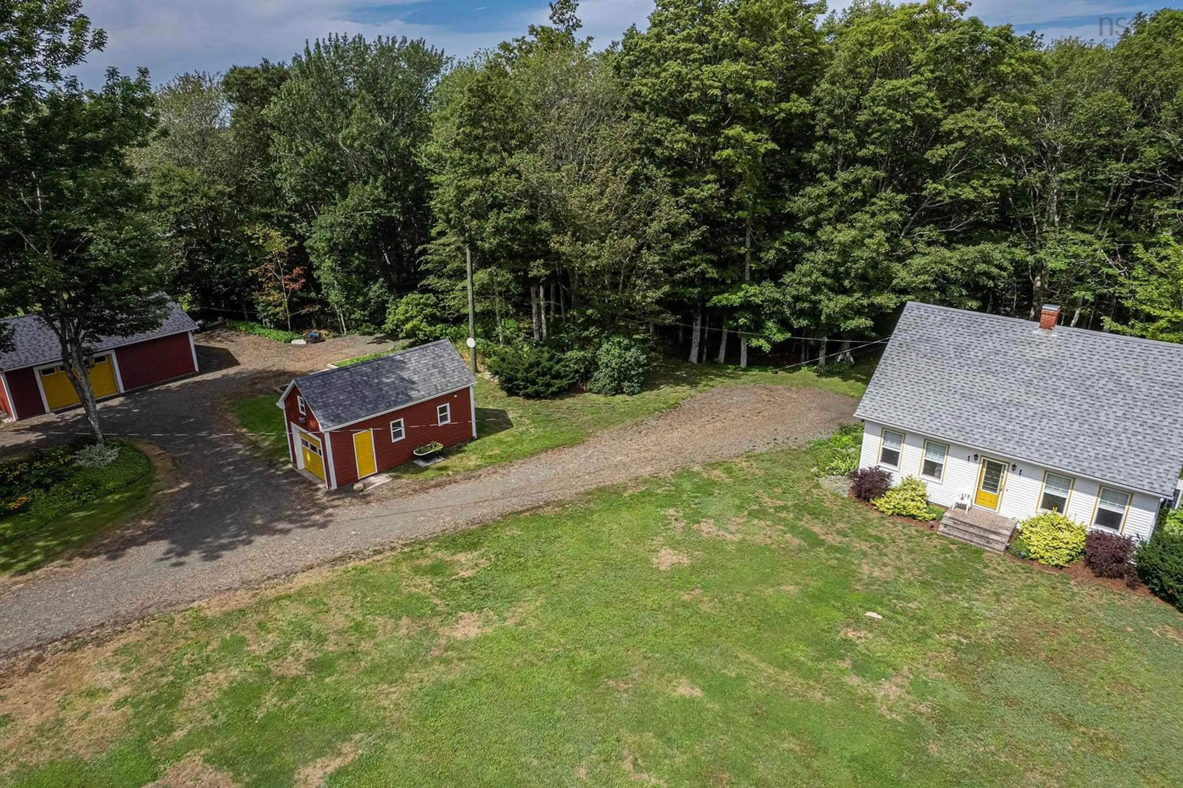 A pic from outside/outdoor area/front of a property/back of a property/a pic from drone, unknown for 12791 Shore Rd, Moshers Corner Nova Scotia B0S 1P0