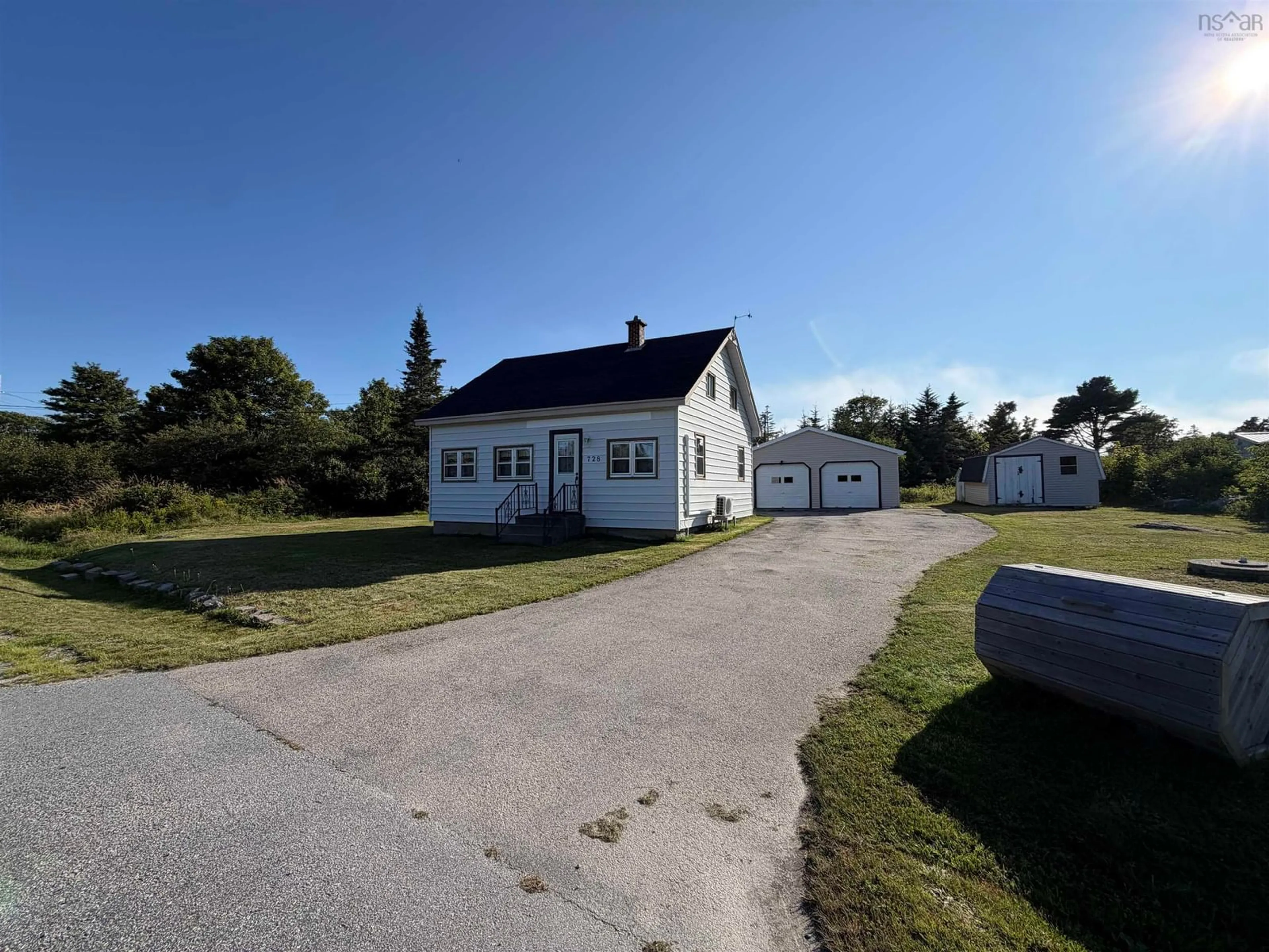 A pic from outside/outdoor area/front of a property/back of a property/a pic from drone, street for 728 Stoney Island Rd, Clam Point Nova Scotia B0W 1N0