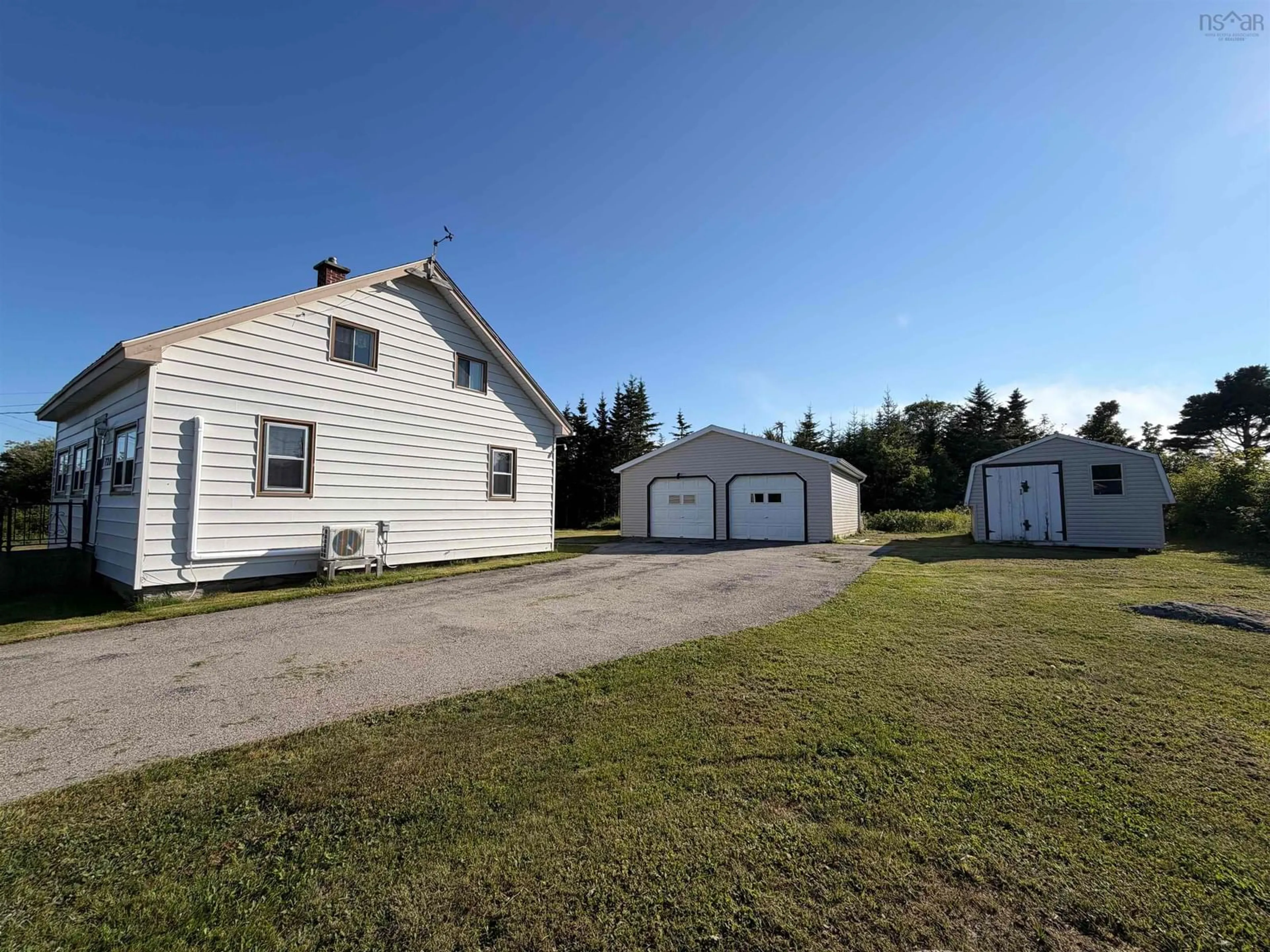 A pic from outside/outdoor area/front of a property/back of a property/a pic from drone, unknown for 728 Stoney Island Rd, Clam Point Nova Scotia B0W 1N0