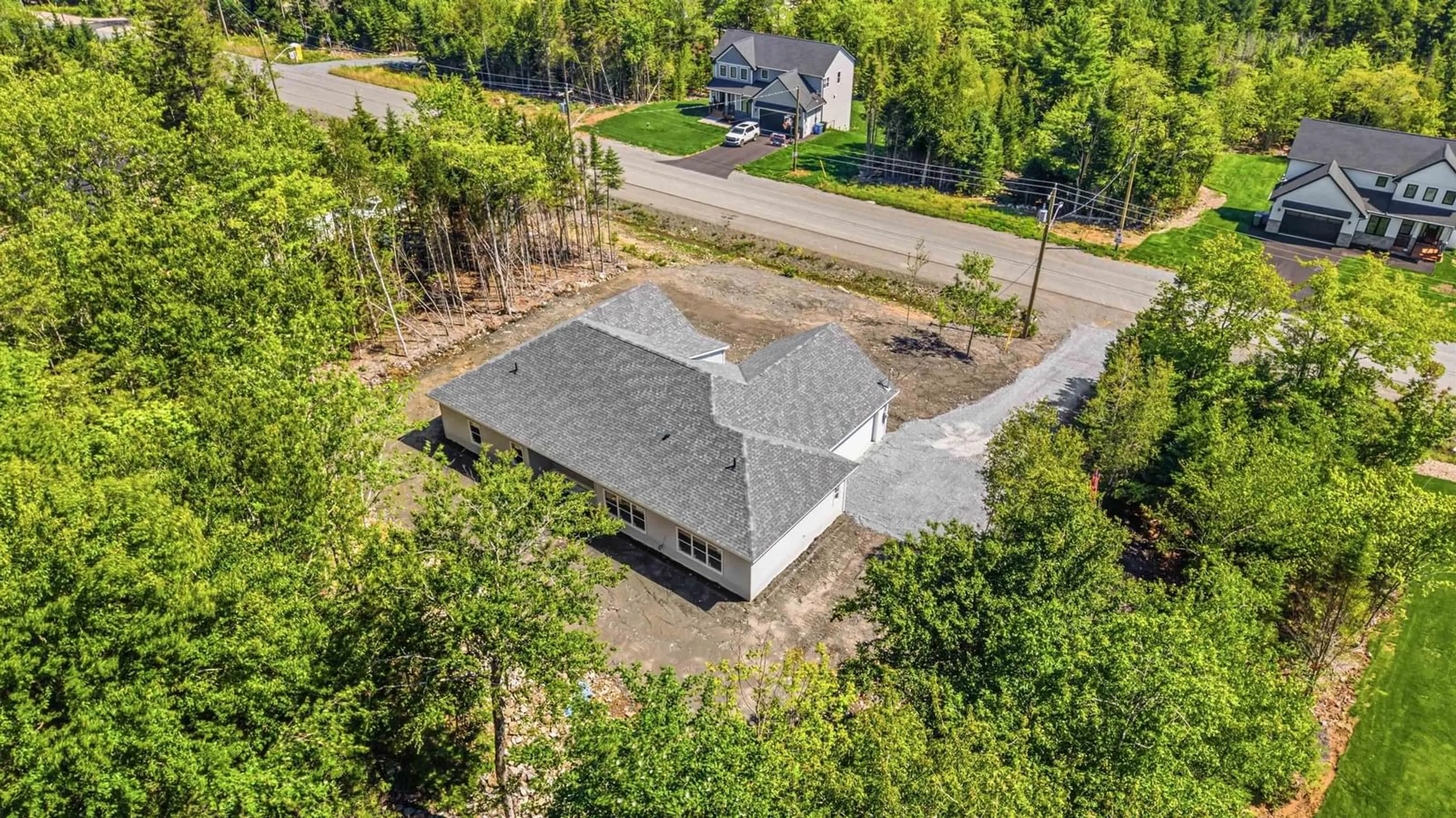 A pic from outside/outdoor area/front of a property/back of a property/a pic from drone, unknown for 110 Orchid Court, Middle Sackville Nova Scotia B4E 0P7