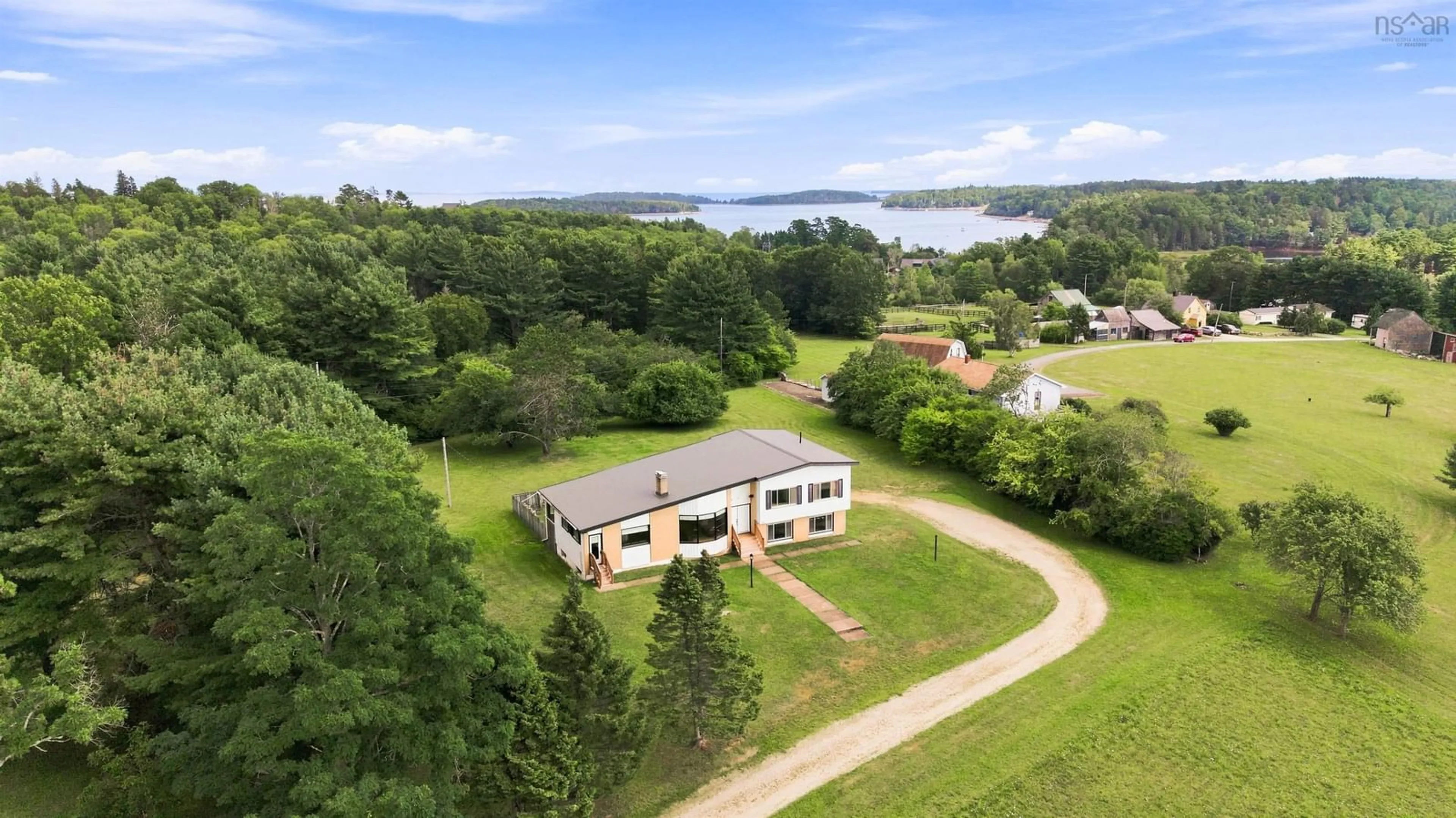 A pic from outside/outdoor area/front of a property/back of a property/a pic from drone, water/lake/river/ocean view for 127 Tanner Rd, Maders Cove Nova Scotia B0J 2E0
