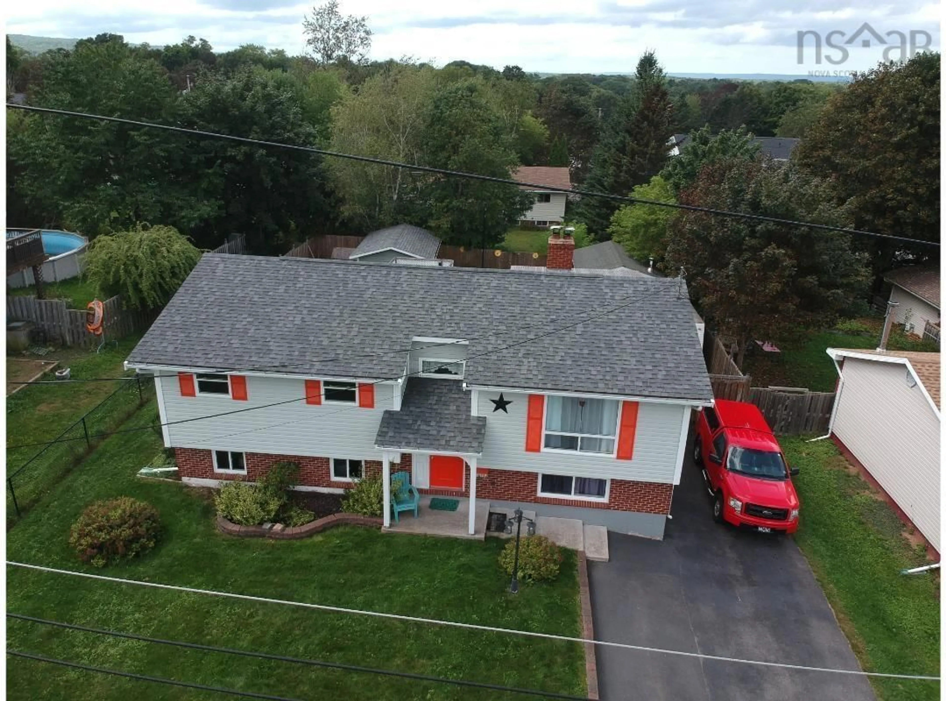 A pic from outside/outdoor area/front of a property/back of a property/a pic from drone, street for 82 Campbell Rd, Kentville Nova Scotia B4N 1Y3