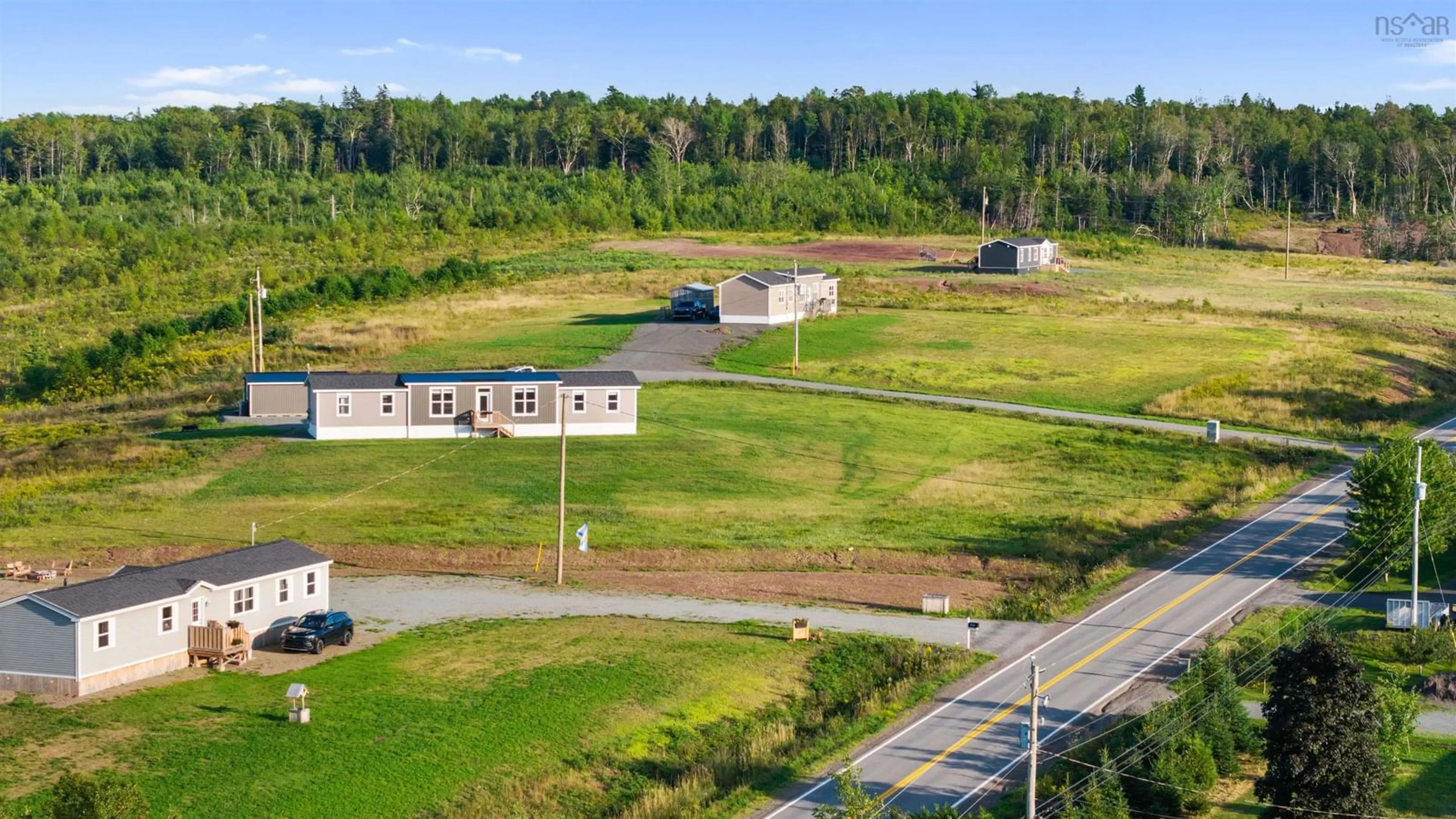 A pic from outside/outdoor area/front of a property/back of a property/a pic from drone, building for 3732 Highway 7, Ashdale Nova Scotia B2G 2L3