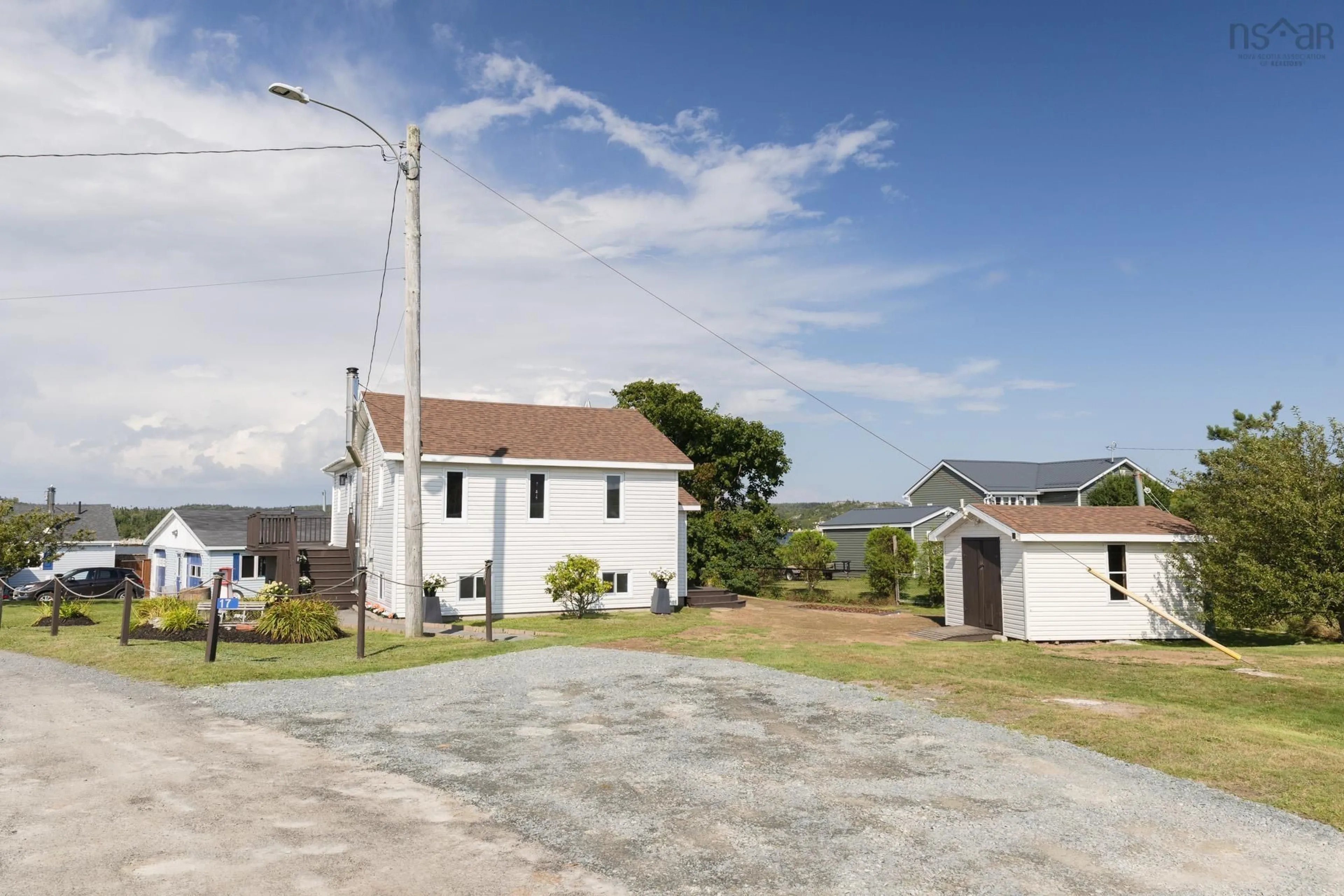 A pic from outside/outdoor area/front of a property/back of a property/a pic from drone, street for 17 Demers Rd, Terence Bay Nova Scotia B3T 1Y2