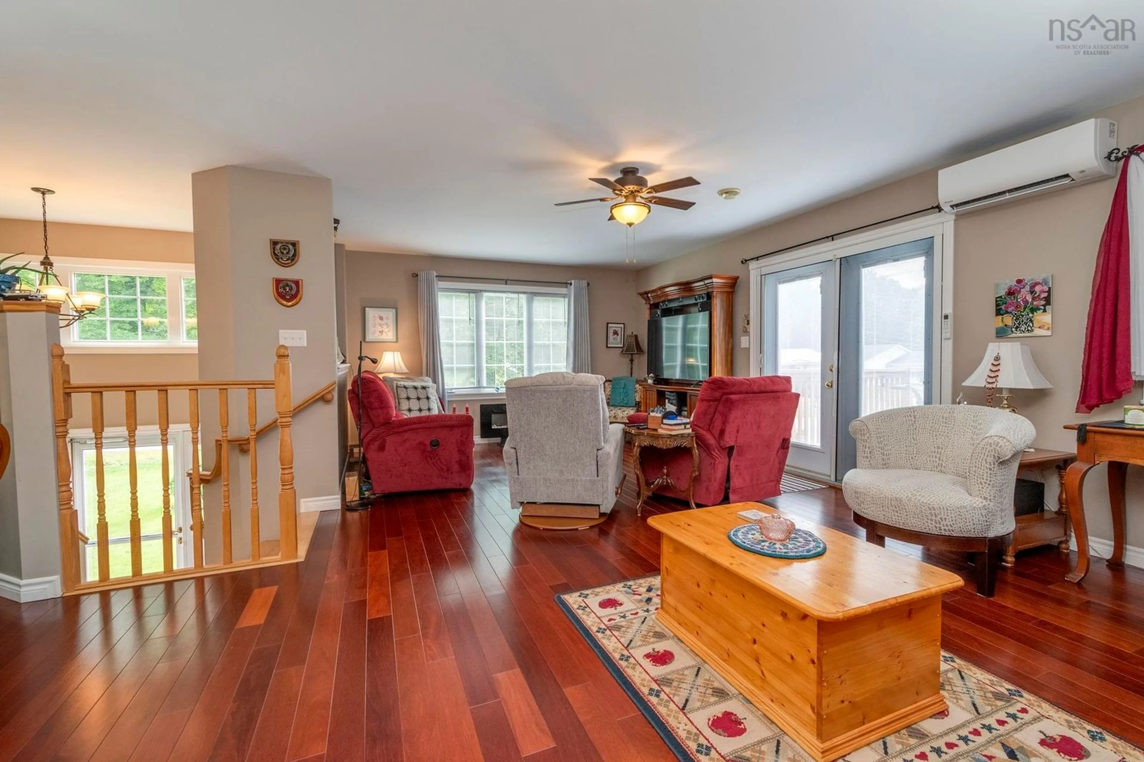 Living room with furniture, wood/laminate floor for 59 Martha St, Pictou Nova Scotia B0K 1H0