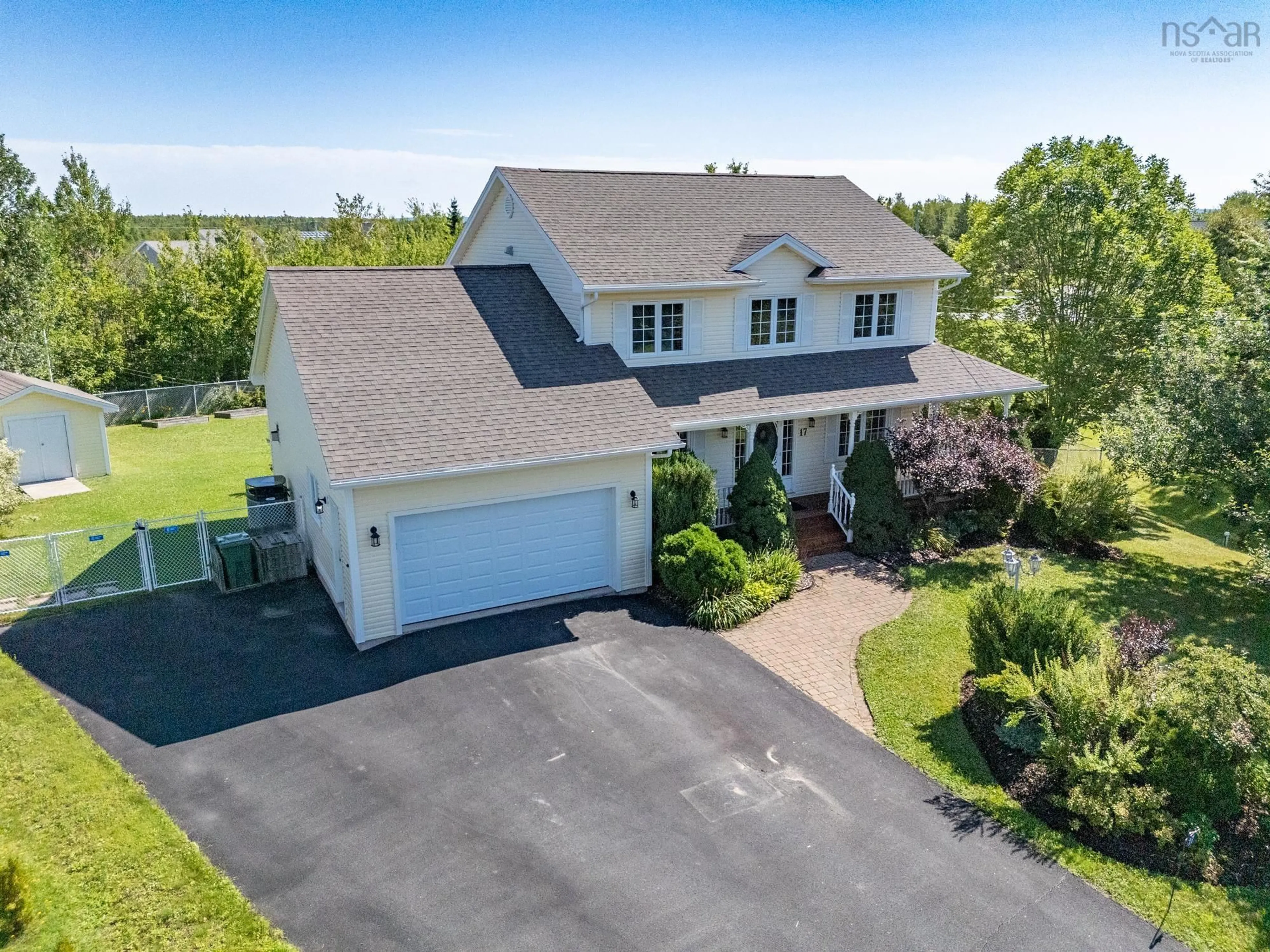 A pic from outside/outdoor area/front of a property/back of a property/a pic from drone, street for 17 Evergreen Cres, Lantz Nova Scotia B2S 1V9