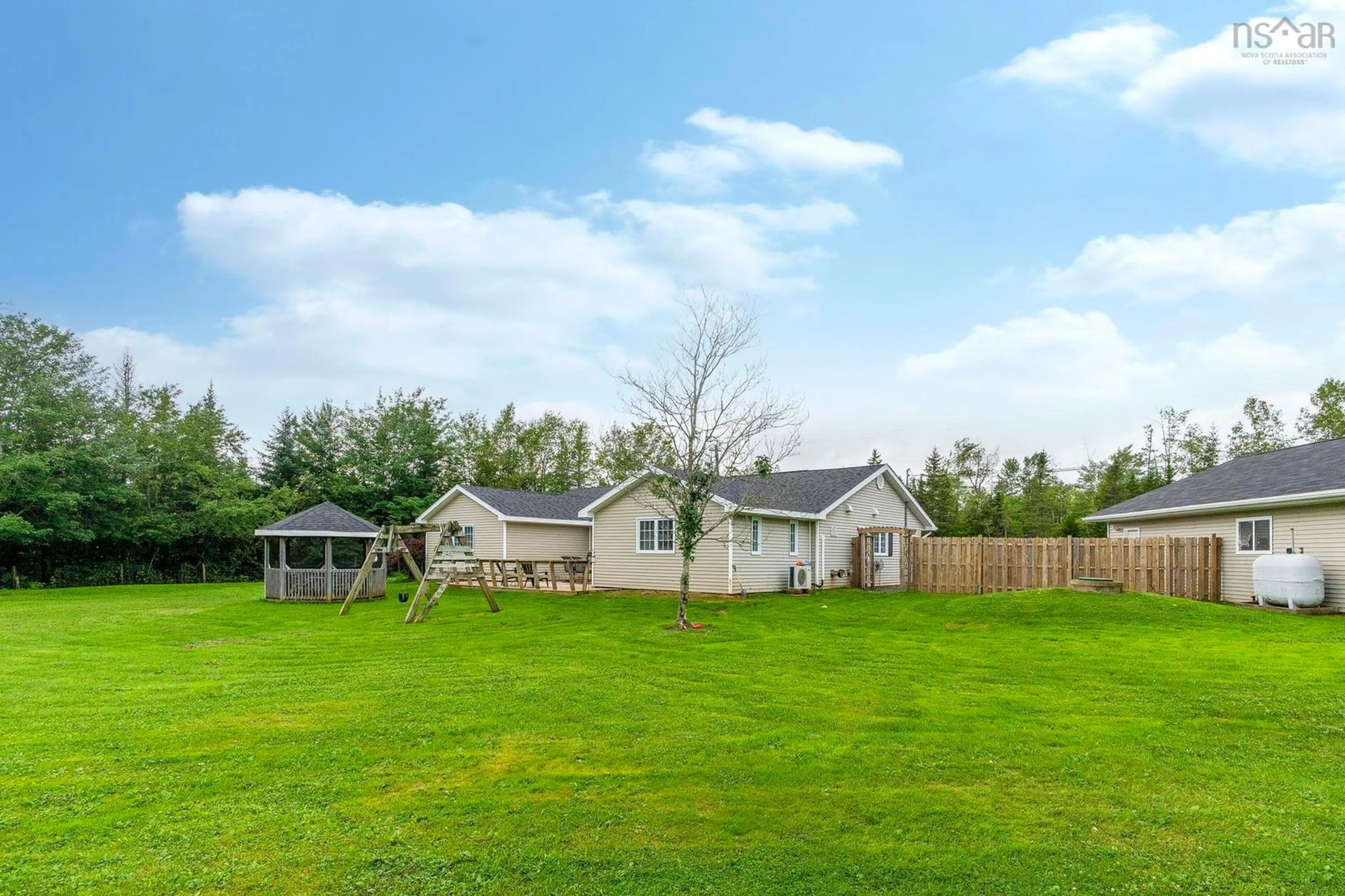 A pic from outside/outdoor area/front of a property/back of a property/a pic from drone, water/lake/river/ocean view for 18951 Highway 2, Stewiacke Nova Scotia B0N 2J0